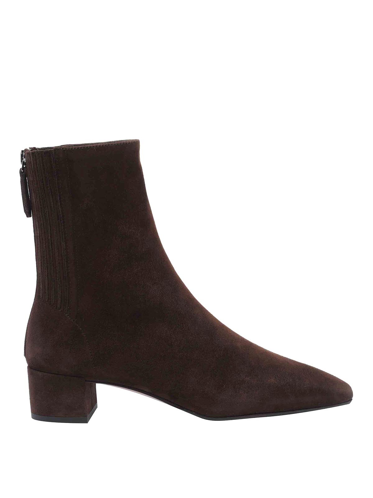 Dark Brown Saint Honore Booties SHOMIDB8SUEESP (AQUAZZURA / ブーツ ) | AQUAZZURA (アクアズーラ)
