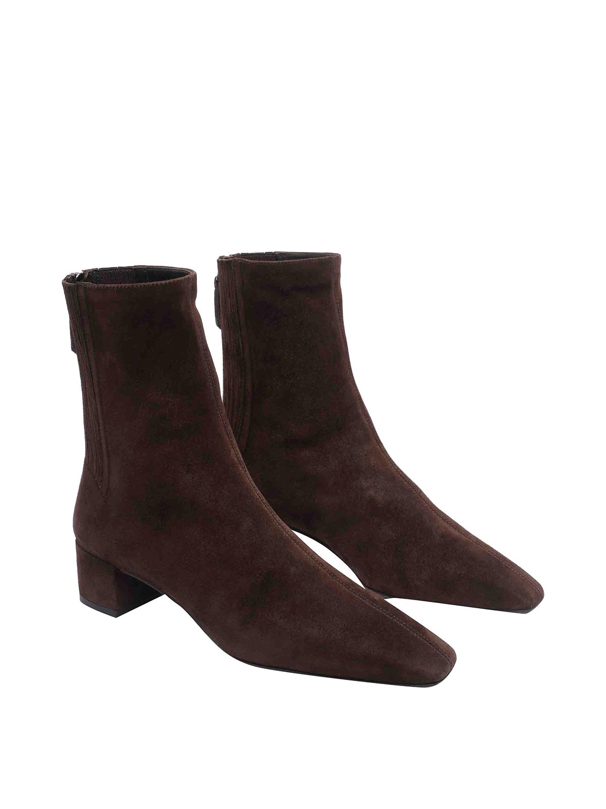 Dark Brown Saint Honore Booties SHOMIDB8SUEESP (AQUAZZURA / ブーツ ) | AQUAZZURA (アクアズーラ)(1)