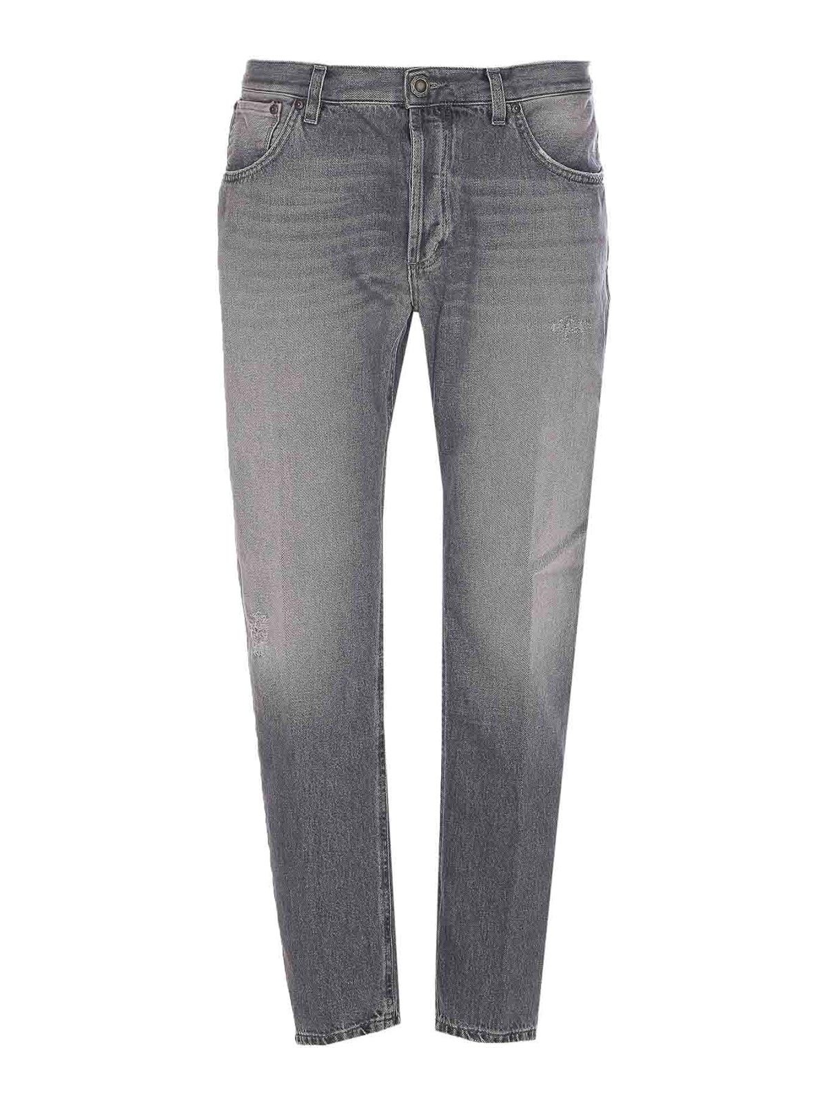 Grey Brighton Jeans With Buttons Closure UP434DF0277IR1W900 (DONDUP / ジーンズ ) | DONDUP (ドンダップ)
