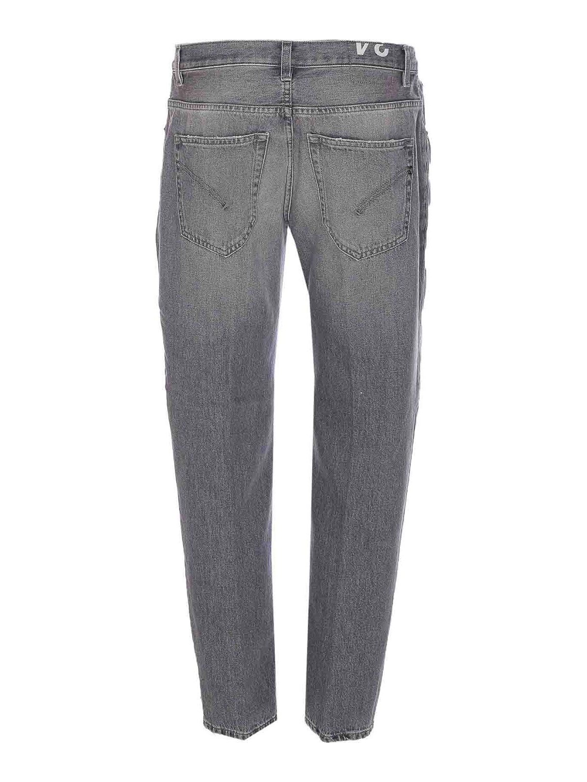 Grey Brighton Jeans With Buttons Closure UP434DF0277IR1W900 (DONDUP / ジーンズ ) | DONDUP (ドンダップ)(1)