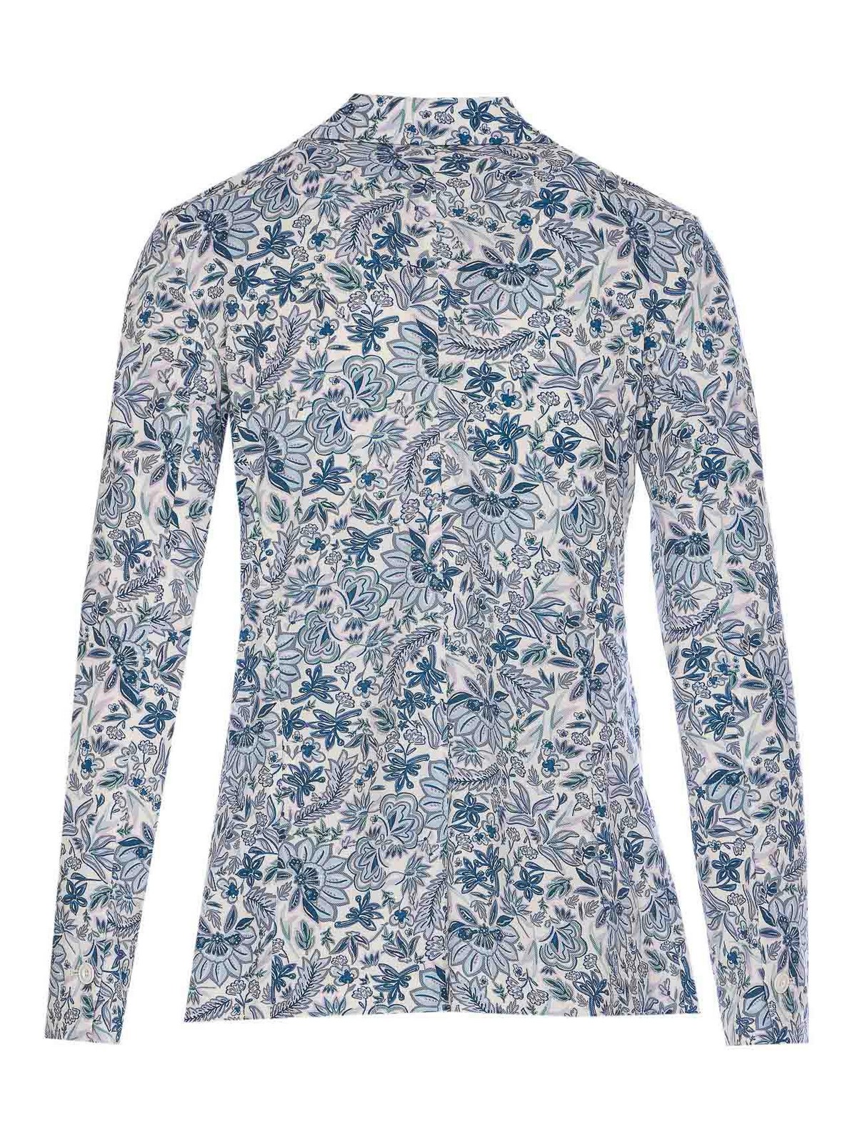 White And Blue Jacket FD3523DEWAT (CIRCOLO 1901 / ブレザー・ジャケット ) | CIRCOLO 1901 (チルコロ1901)(1)