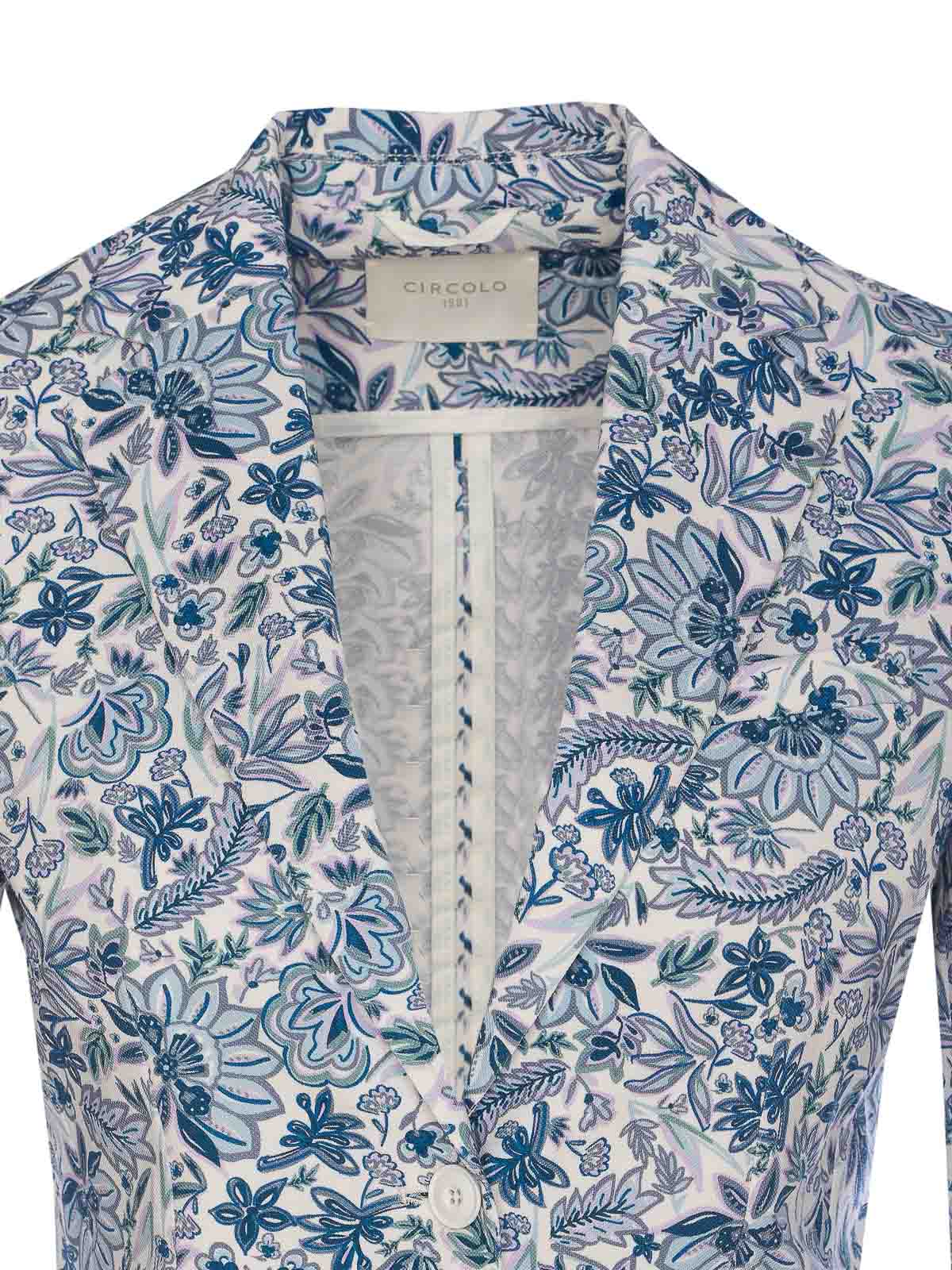 White And Blue Jacket FD3523DEWAT (CIRCOLO 1901 / ブレザー・ジャケット ) | CIRCOLO 1901 (チルコロ1901)(3)