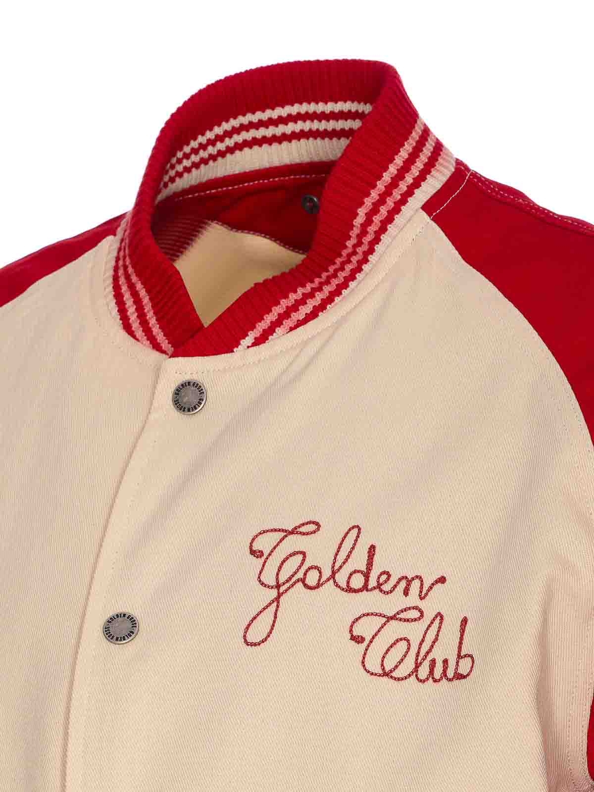 White And Red Jacket With Buttons Closure GMP02128P00185615722 (Golden Goose / カジュアルジャケット ) | Golden Goose (ゴールデングース)(2)