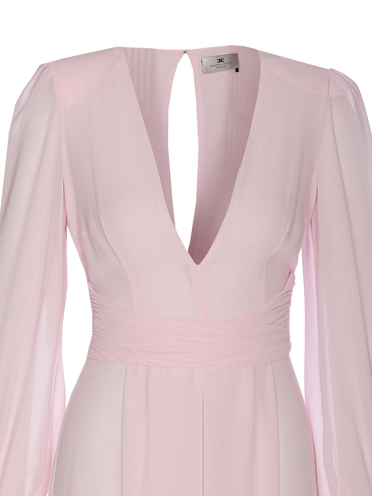 Red Carpet Dress In Georgette With Ruches ABRT252E2544 (Elisabetta Franchi / ワンピース・ドレス・オールインワン ) | Elisabetta Franchi (エリザベッタ フランキ)(3)