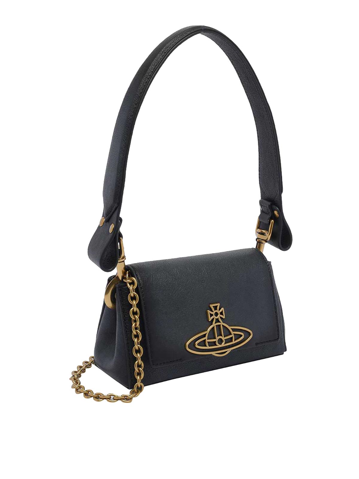 Black Hazel Shoulder Bag 4603000IWL00A8N401 (Vivienne Westwood / ハンドバッグ・ショルダーバッグ ) | Vivienne Westwood (ヴィヴィアン・ウェストウッド)(1)