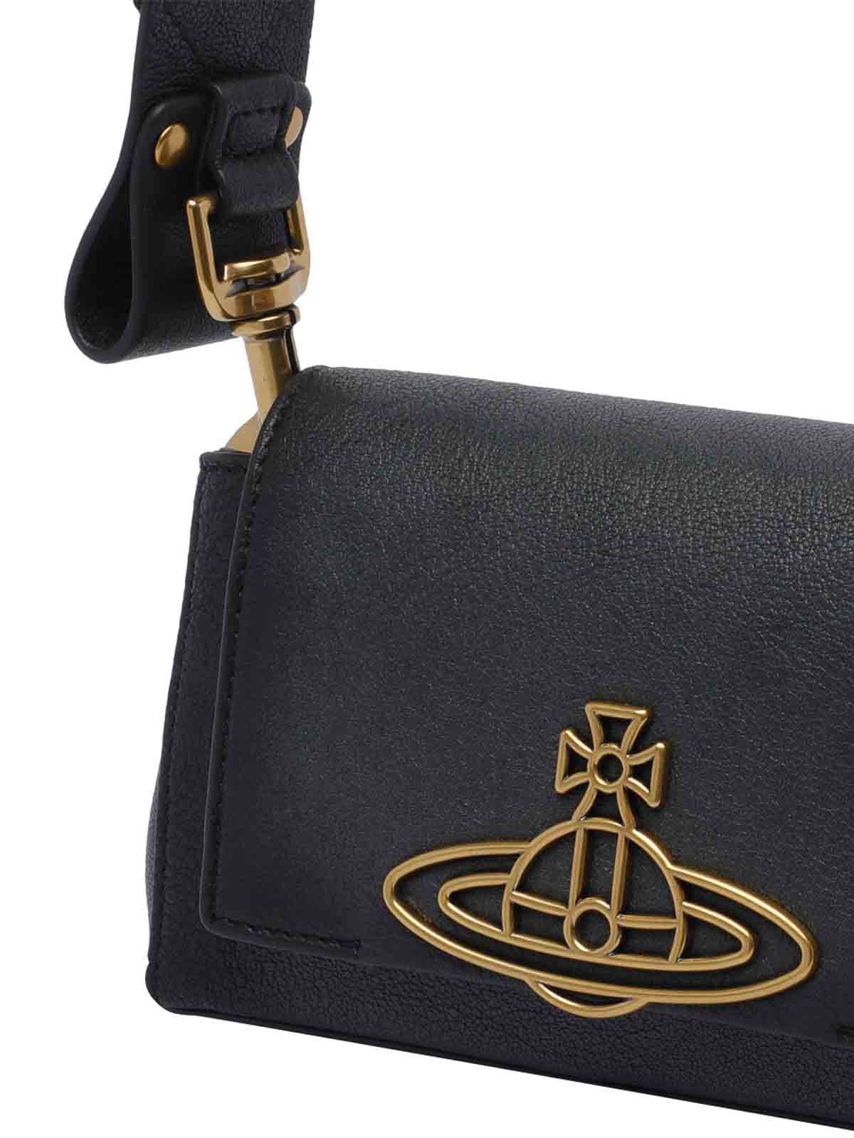 Black Hazel Shoulder Bag 4603000IWL00A8N401 (Vivienne Westwood / ハンドバッグ・ショルダーバッグ ) | Vivienne Westwood (ヴィヴィアン・ウェストウッド)(3)