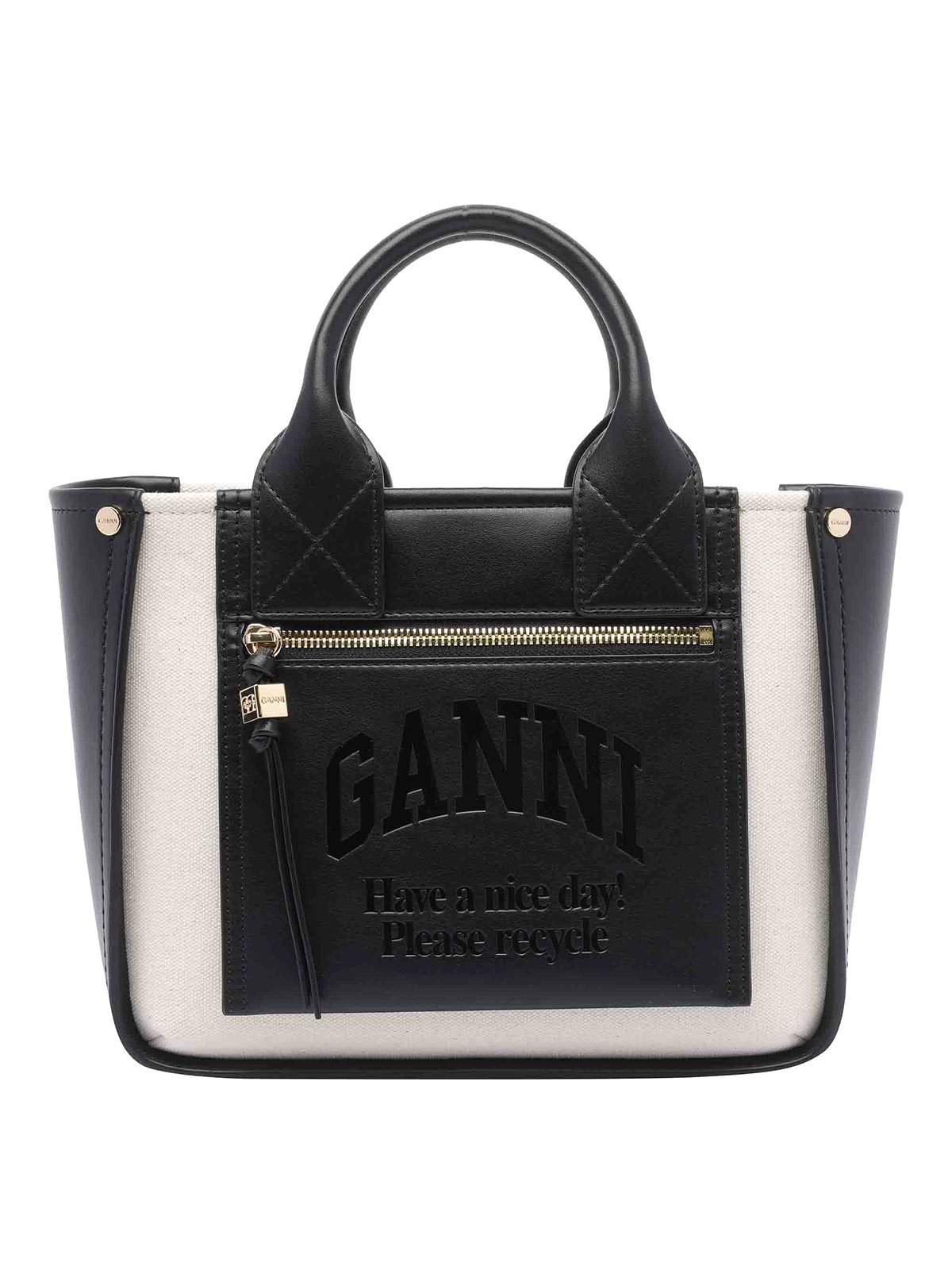 Black Small Pocket Tote Bag A6795099 (GANNI / トートバッグ ) | GANNI (ガニー)