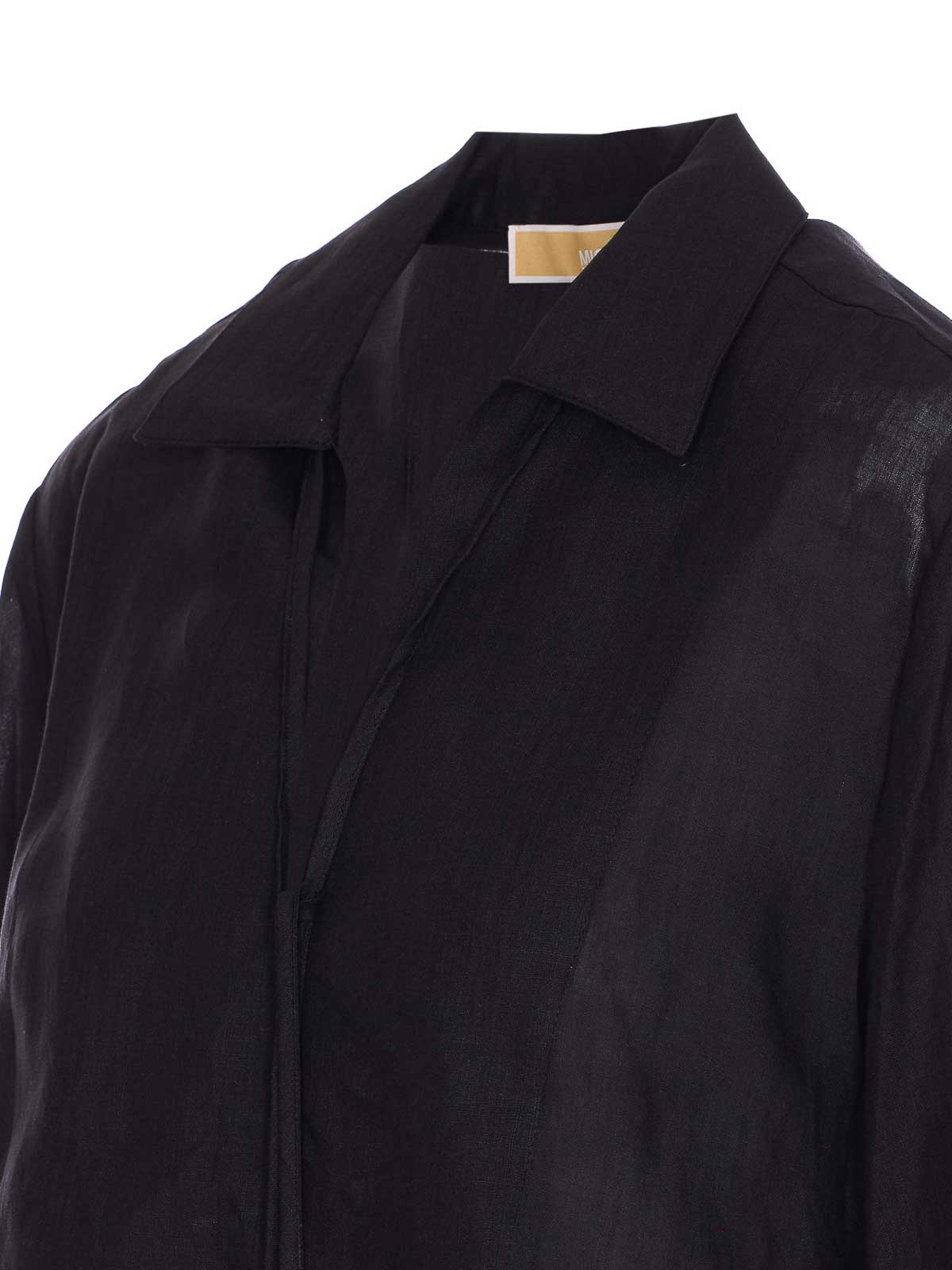Black Shirt MS540SPH7A001 (MICHAEL MICHAEL KORS / シャツ・ブラウス ) | MICHAEL MICHAEL KORS (マイケル・マイケル・コース)(2)