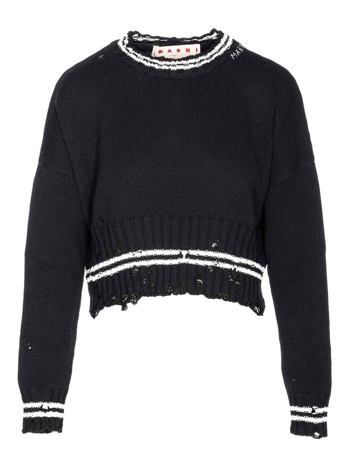 Black Roundneck Sweater GCMD0276Q2UFC652V2N99 (Marni / ニット・セーター・カーディガン ) | Marni (マルニ)