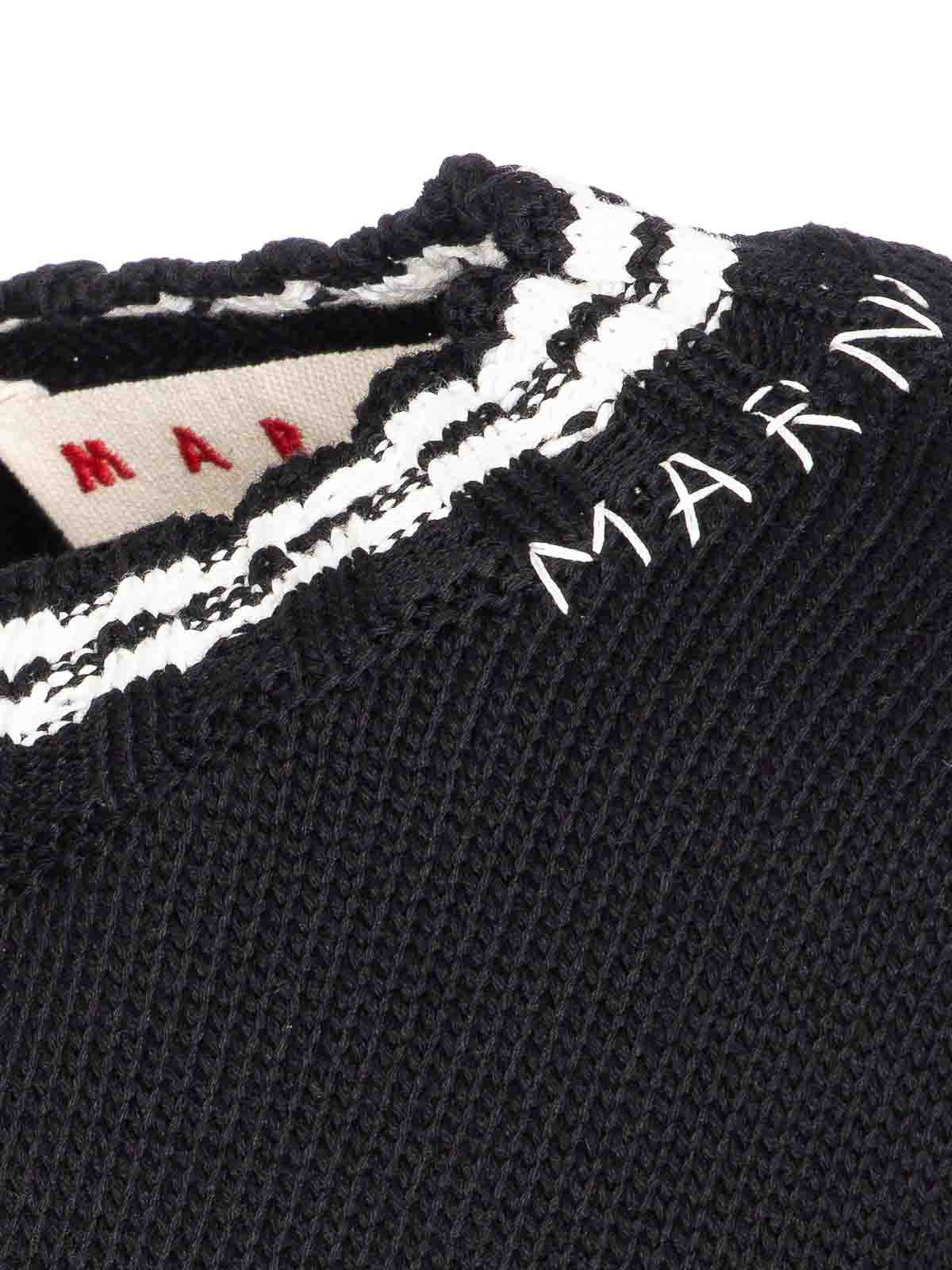 Black Roundneck Sweater GCMD0276Q2UFC652V2N99 (Marni / ニット・セーター・カーディガン ) | Marni (マルニ)(2)