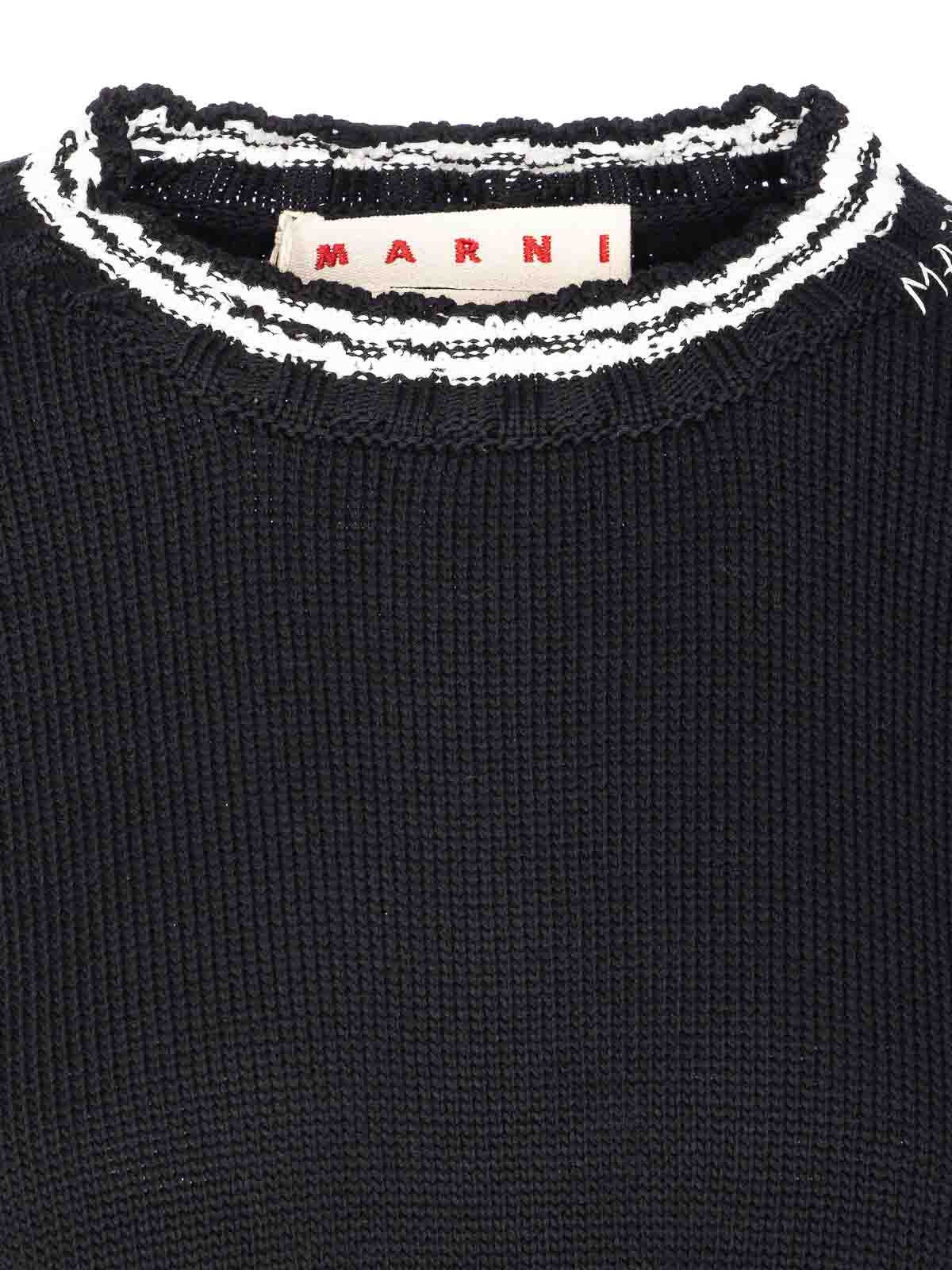 Black Roundneck Sweater GCMD0276Q2UFC652V2N99 (Marni / ニット・セーター・カーディガン ) | Marni (マルニ)(3)