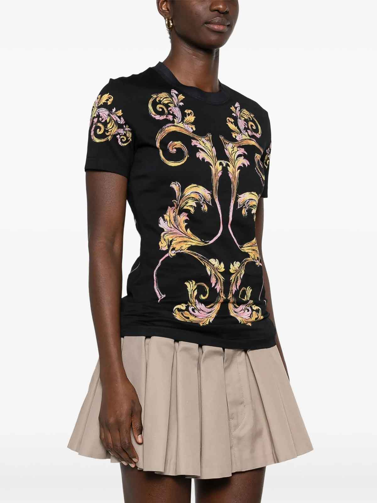 Placed T-Shirt 78HAH6P8JS472G89 (VERSACE JEANS COUTURE / Tシャツ・カットソー ) | VERSACE JEANS COUTURE (ヴェルサーチェ ジーンズ クチュール)(2)