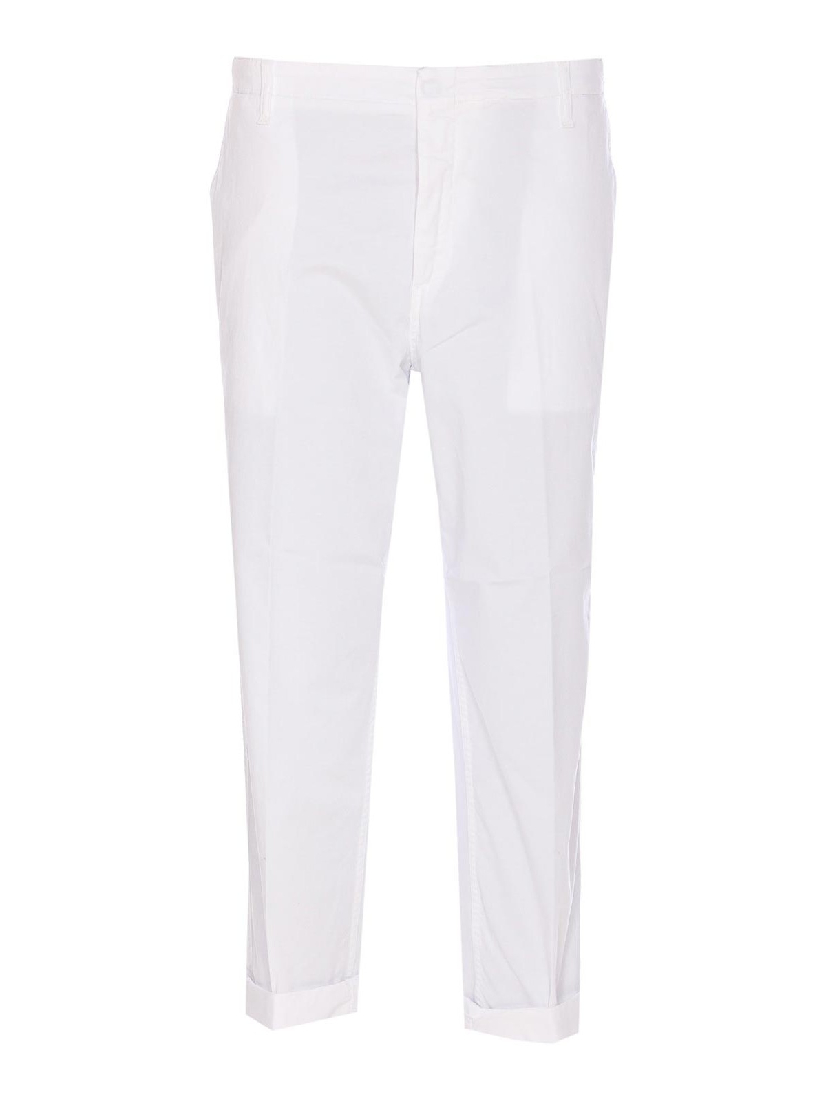 White Zyan Pants UP521GS0096PTD000 (DONDUP / パンツ ) | DONDUP (ドンダップ)