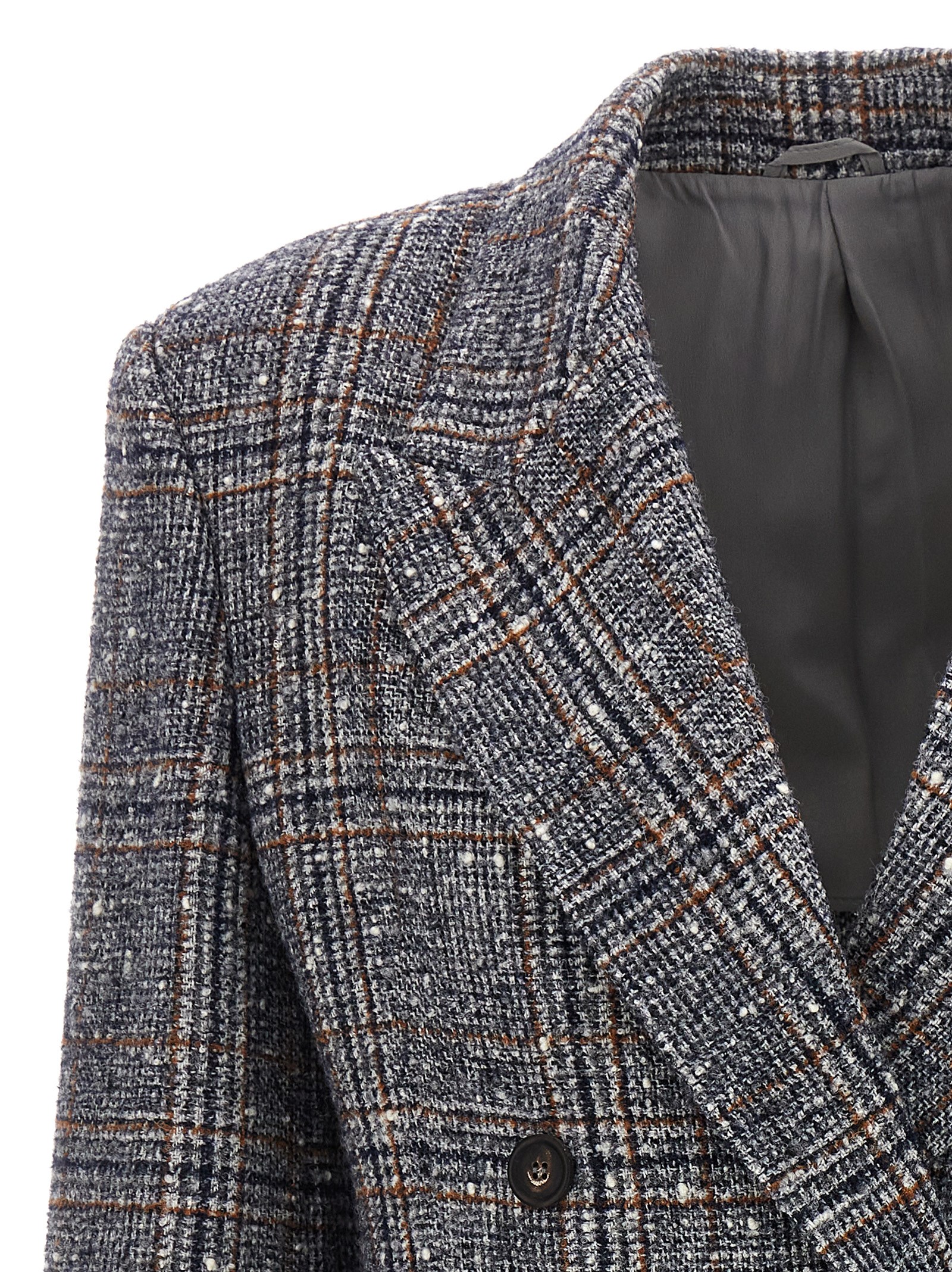 Check double-breasted blazer MD5562295C001 (Brunello Cucinelli / スーツ・ジャケット ) | Brunello Cucinelli (ブルネロ・クチネリ)(2)