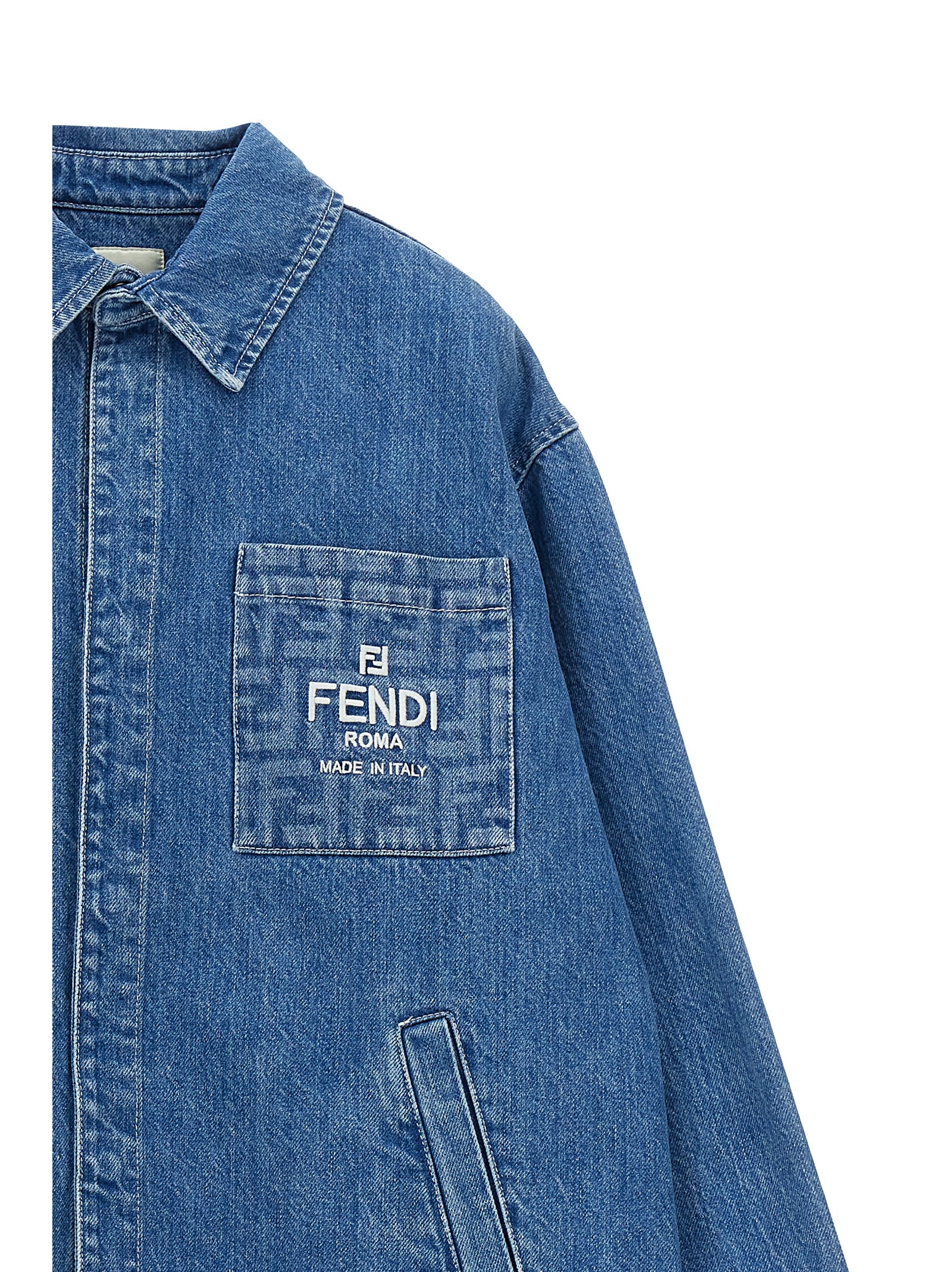 Denim jacket JUA196AMHXF0QG0 (FENDI / カジュアルジャケット・ベスト ) | FENDI (フェンディ)(2)
