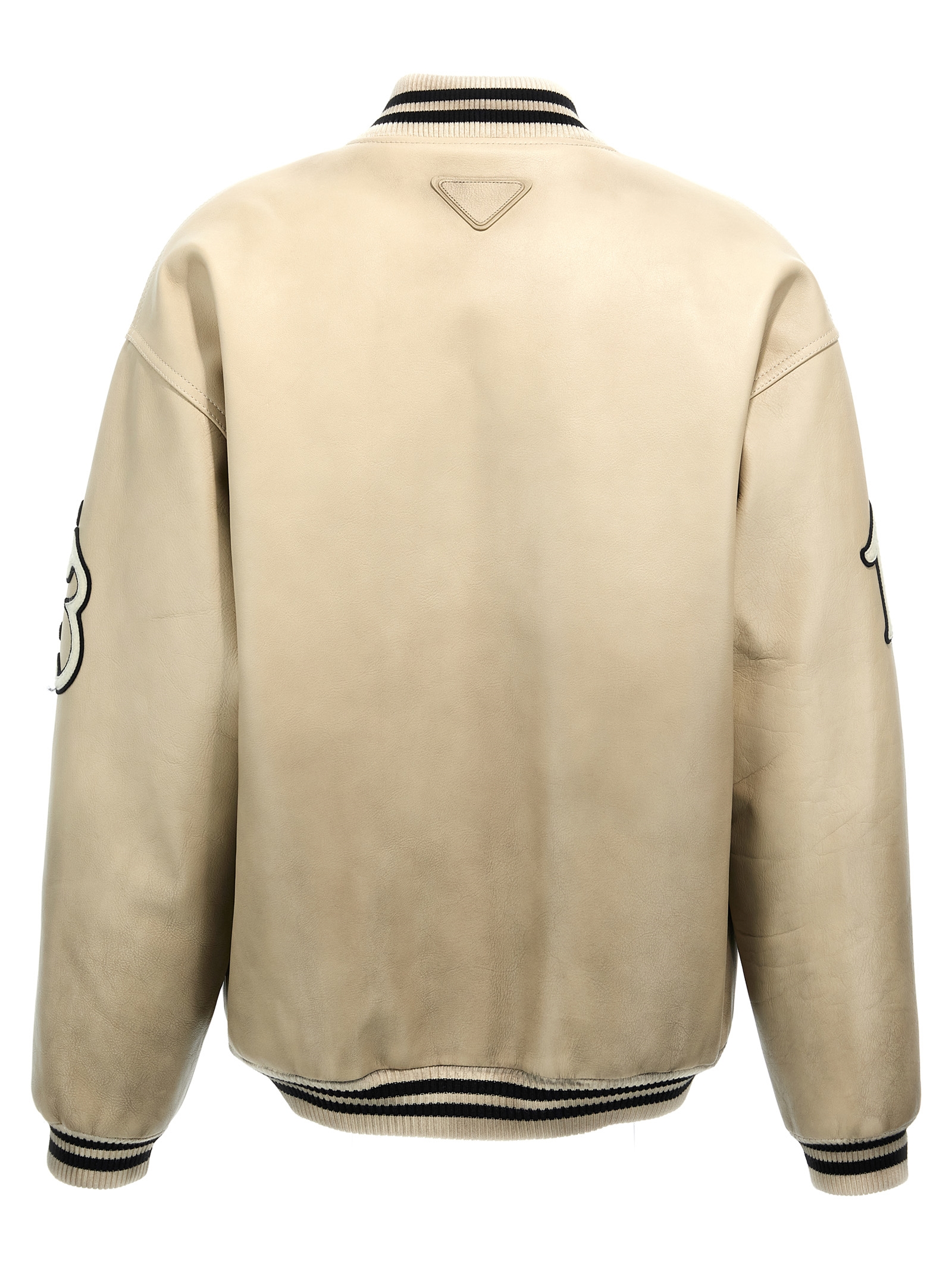 Patches leather bomber jacket 58A190SOOO15Y0F0304 (Prada / レザー&ファージャケット・コート ) | Prada (プラダ)(1)