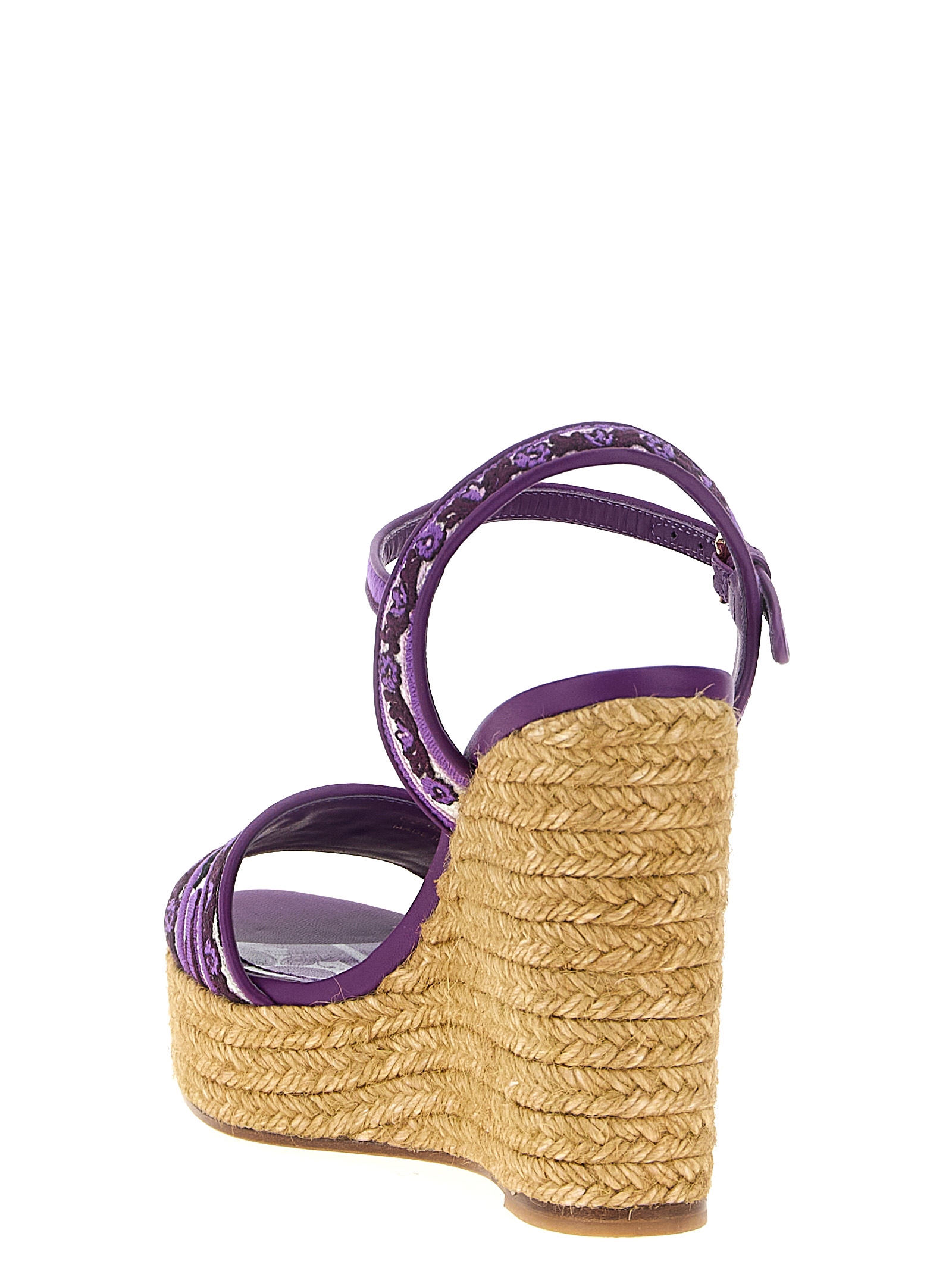 サンダル・ミュール Dolce & Gabbana 'Maiolica' wedges Dolce&Gabbana Maiolica-print wedge sandals for Women - Blue