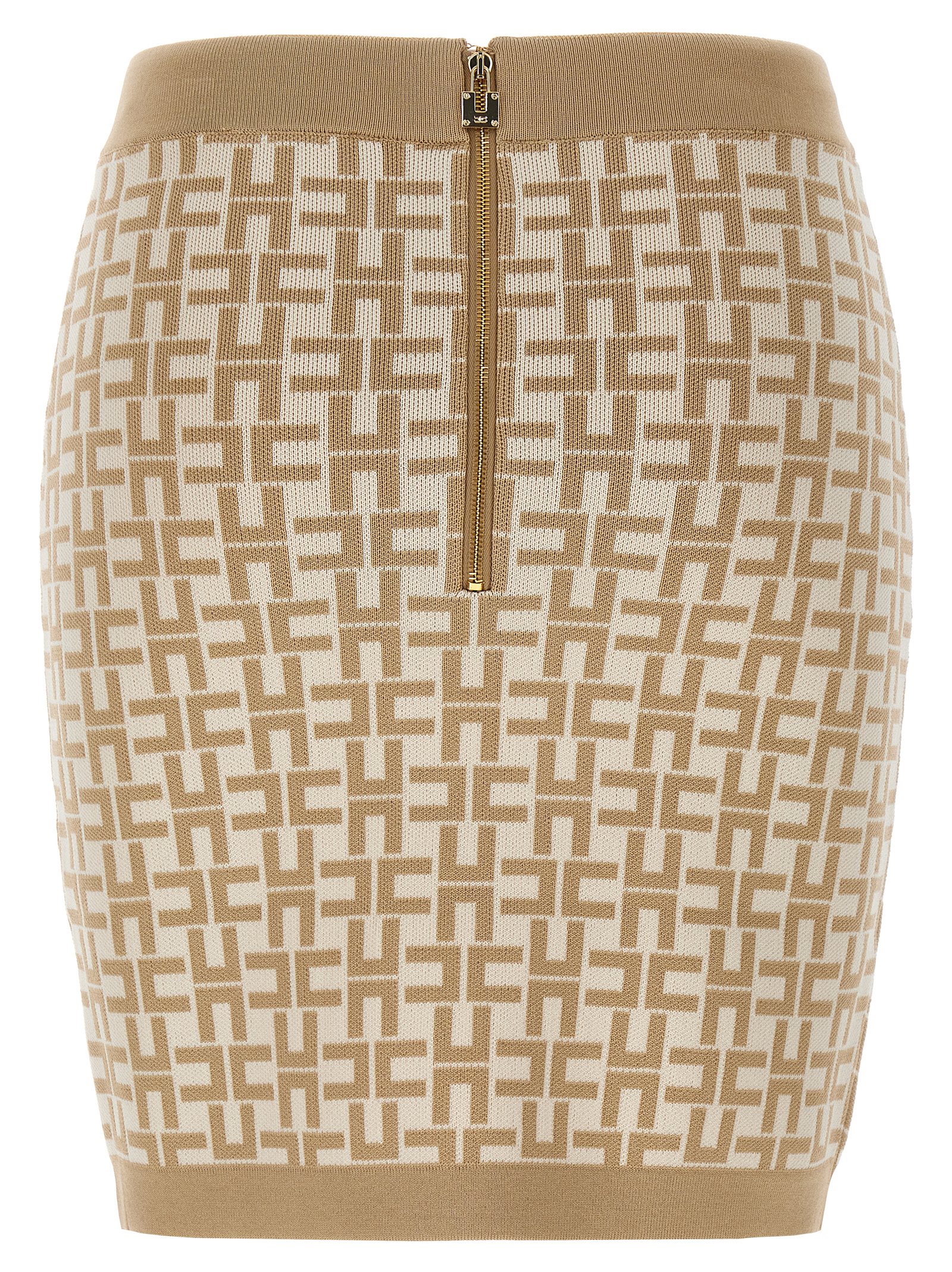 Jacquard logo skirt GK95Z41E2CB3 (Elisabetta Franchi / スカート ) | Elisabetta Franchi (エリザベッタ フランキ)(1)