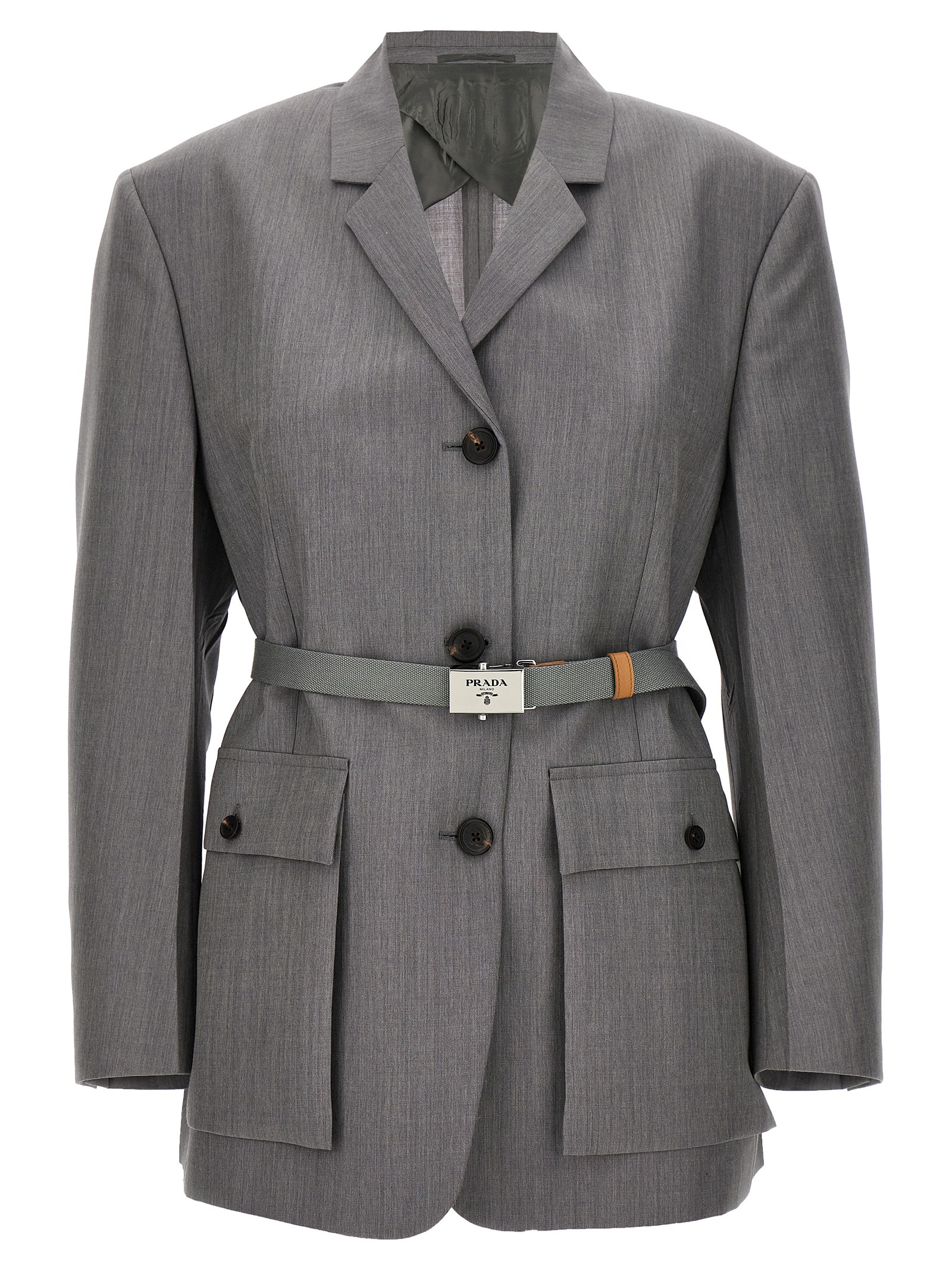 ジャケット PRADA SS24 Grey mohair blend blazer (P544OHSOOO13NH F073X) 楽天市場】【数量限定・在庫限り・早い者勝ち！】 プラダ