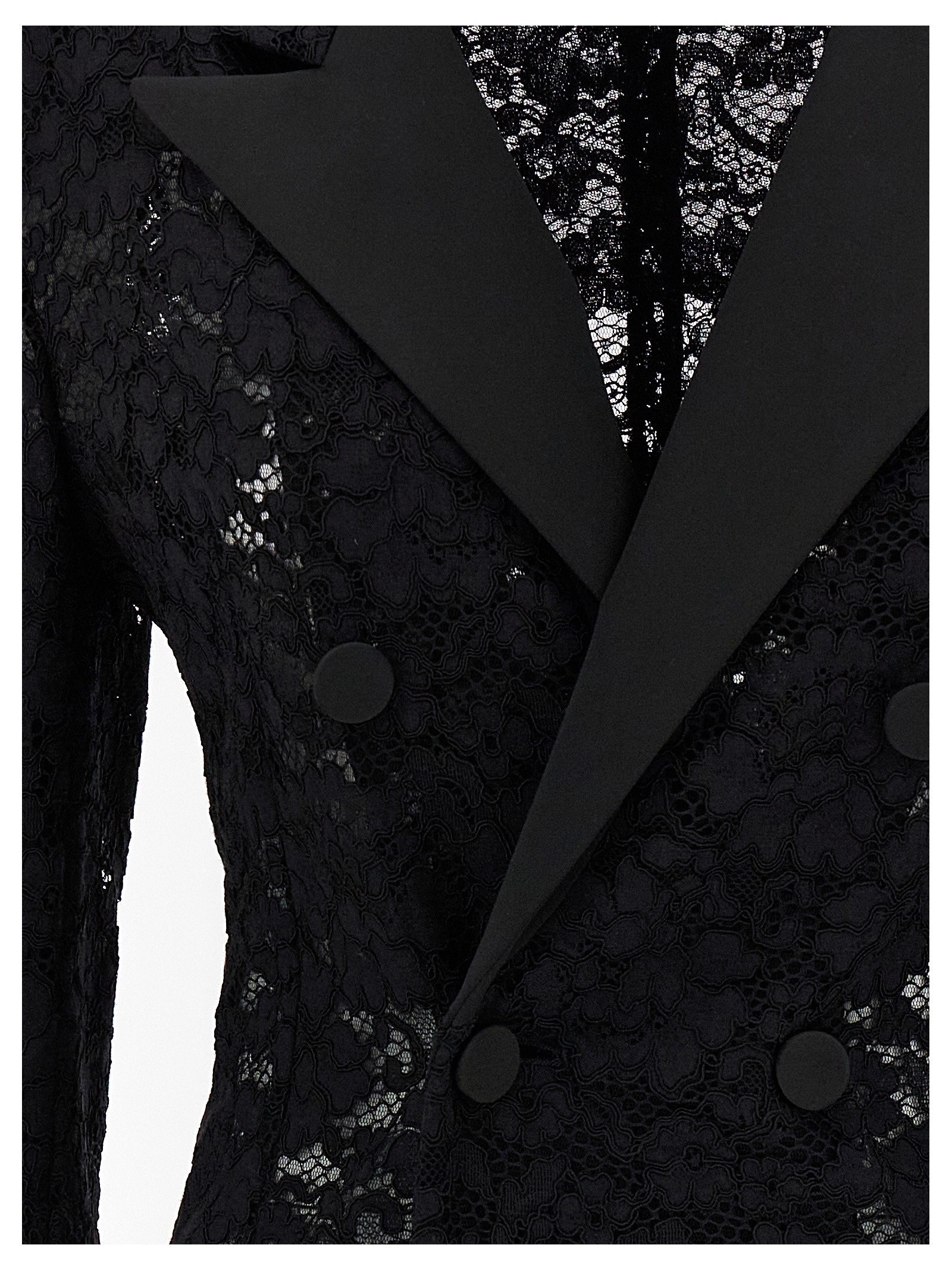 【関税＆送料込み】Saint Laurent Guipure Lace Blazer Guipure lace tuxedo blazer (Saint Laurent/スーツ・ジャケット