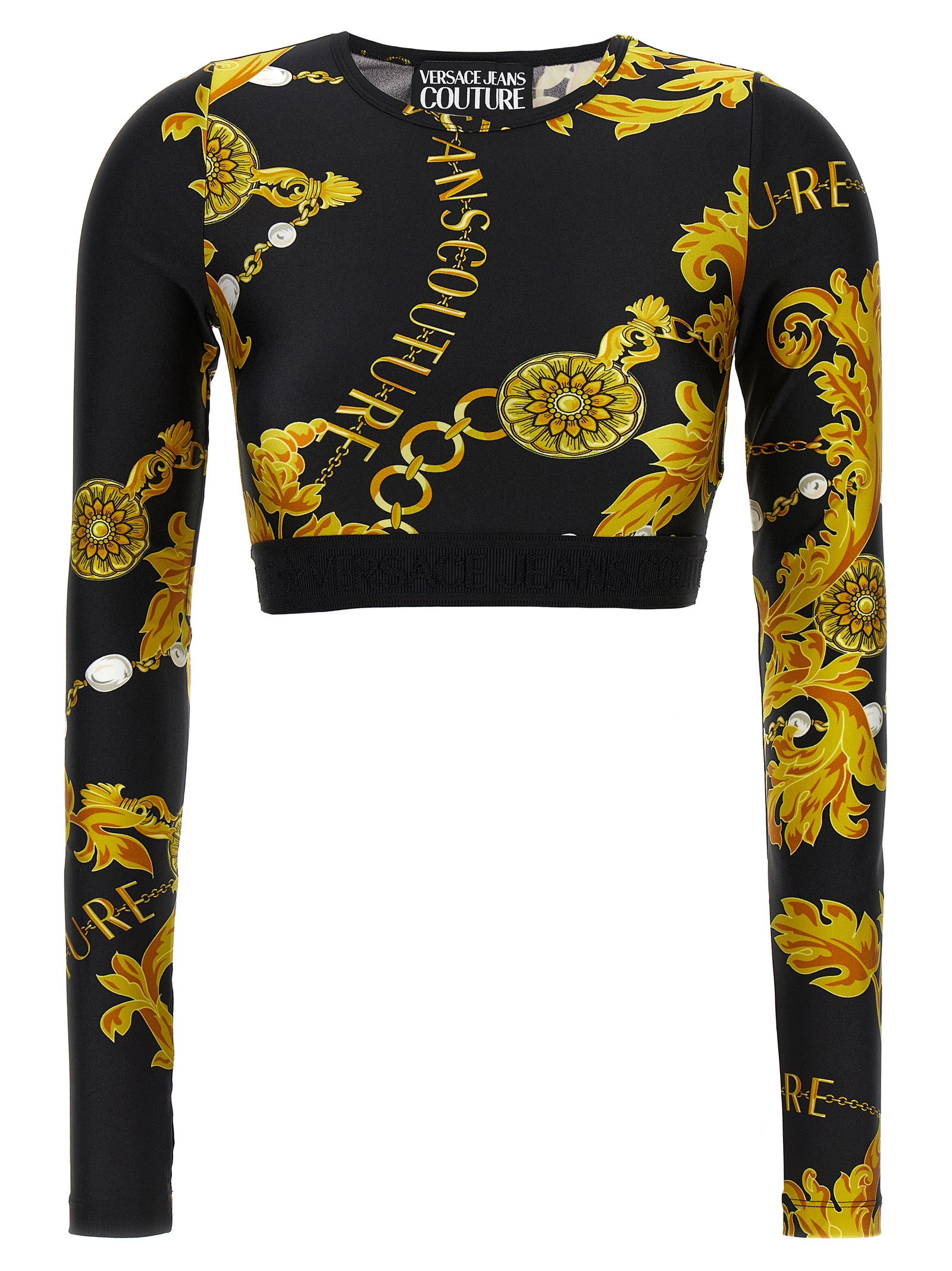 'Chain Couture' top 75HAH218JS203G89 (VERSACE JEANS COUTURE / Tシャツ・カットソー ) | VERSACE JEANS COUTURE (ヴェルサーチェ ジーンズ クチュール)