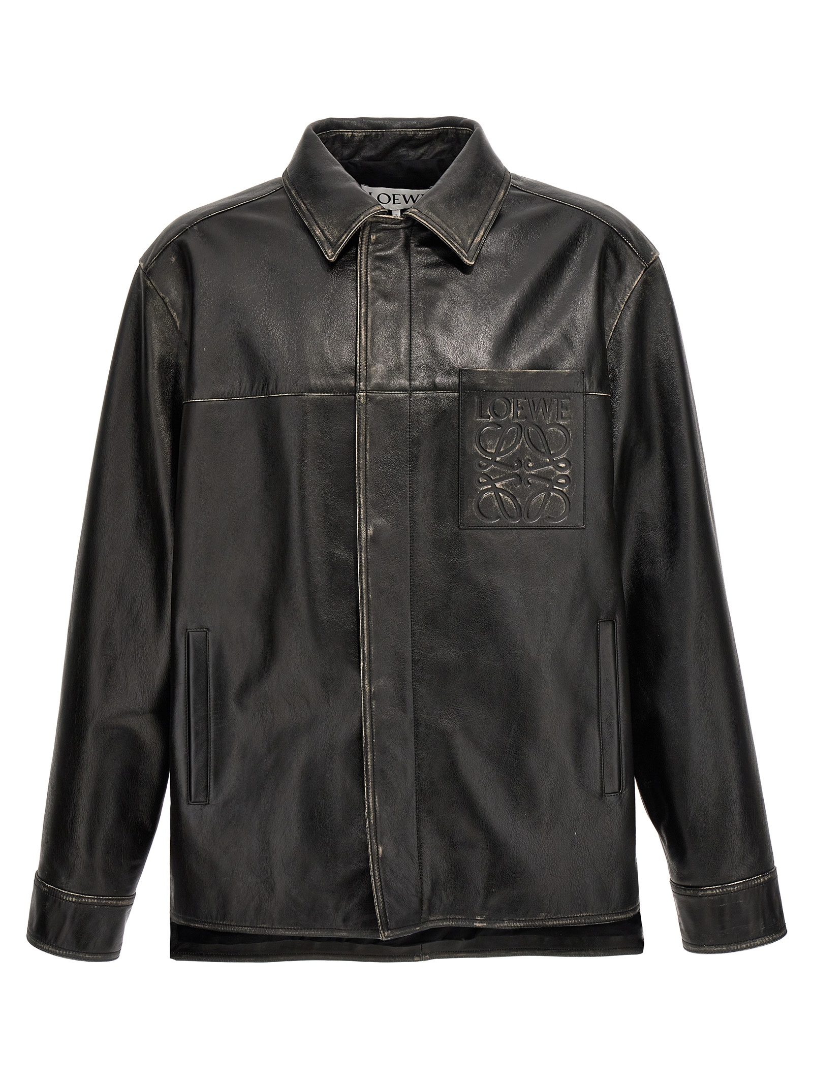 'Anagram' leather overshirt H526Y34L071100 (LOEWE / カジュアルジャケット・ベスト ) | LOEWE (ロエベ)