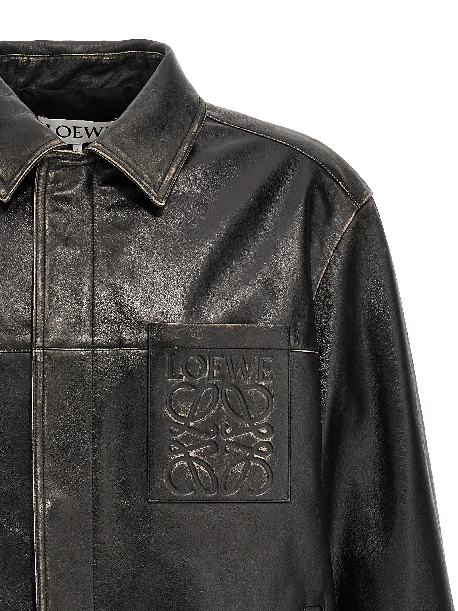 'Anagram' leather overshirt H526Y34L071100 (LOEWE / カジュアルジャケット・ベスト ) | LOEWE (ロエベ)(2)