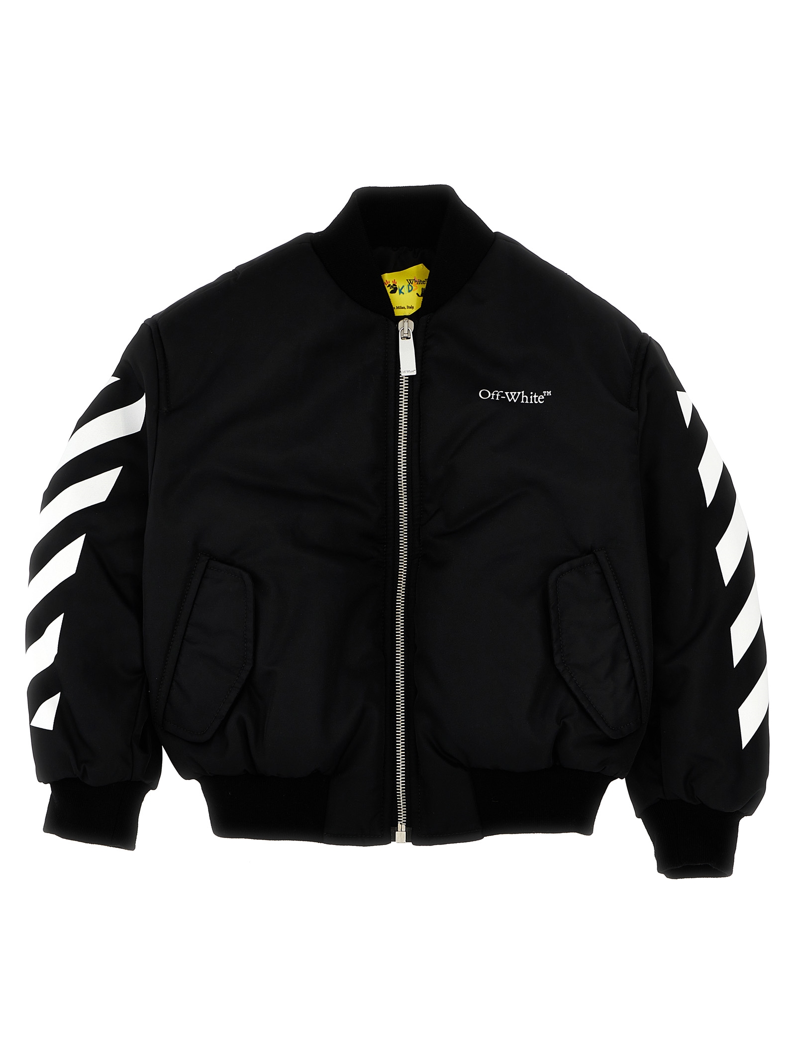 'Bookish diagonal' bomber jacket OBEH002F23FAB00110011001 (Off-White / カジュアルジャケット・ベスト ) | Off-White (オフホワイト)