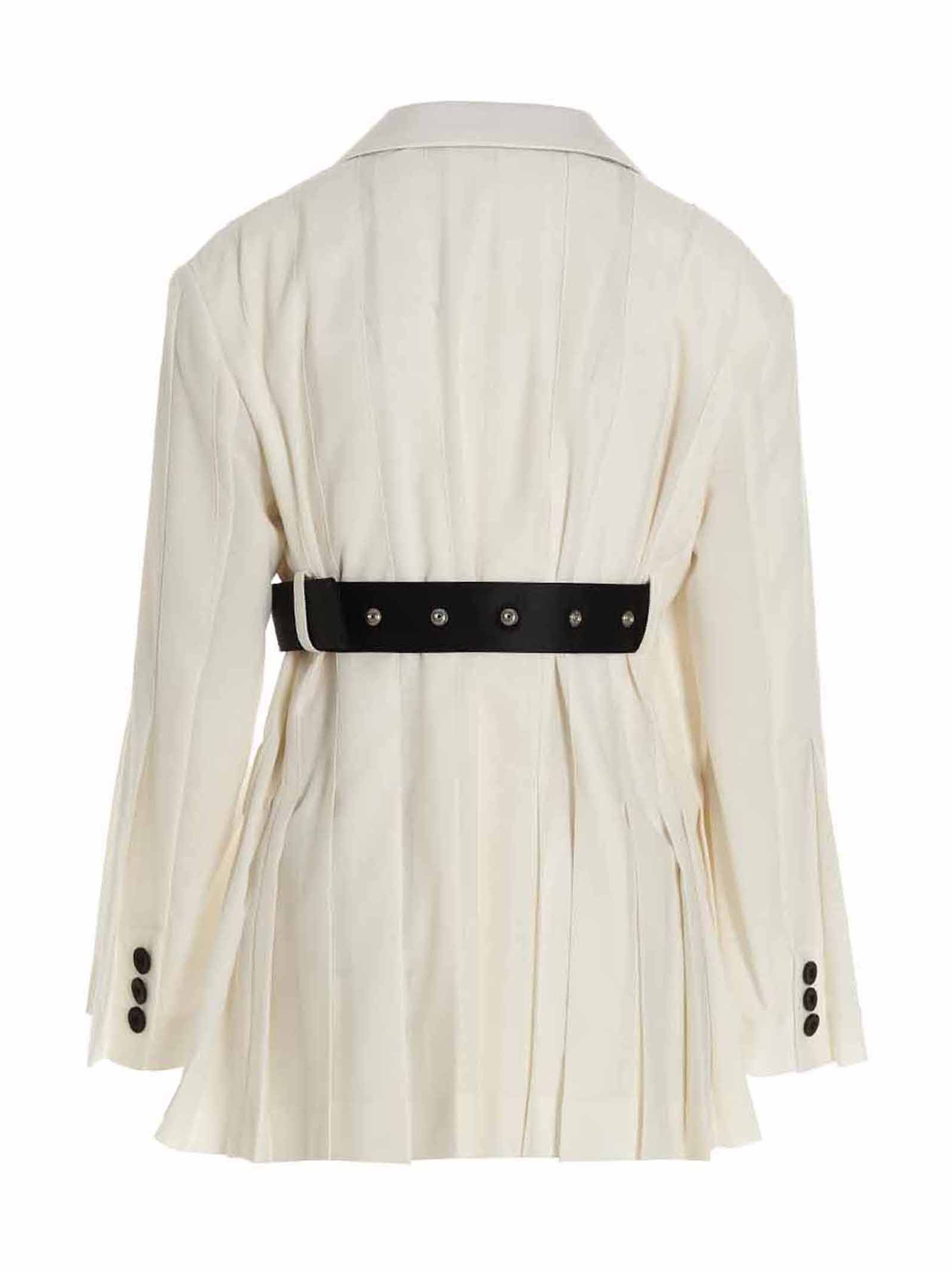 Single breast belted pleated blazer jacket 2306443151 (sacai / スーツ・ジャケット ) | sacai (サカイ)(1)