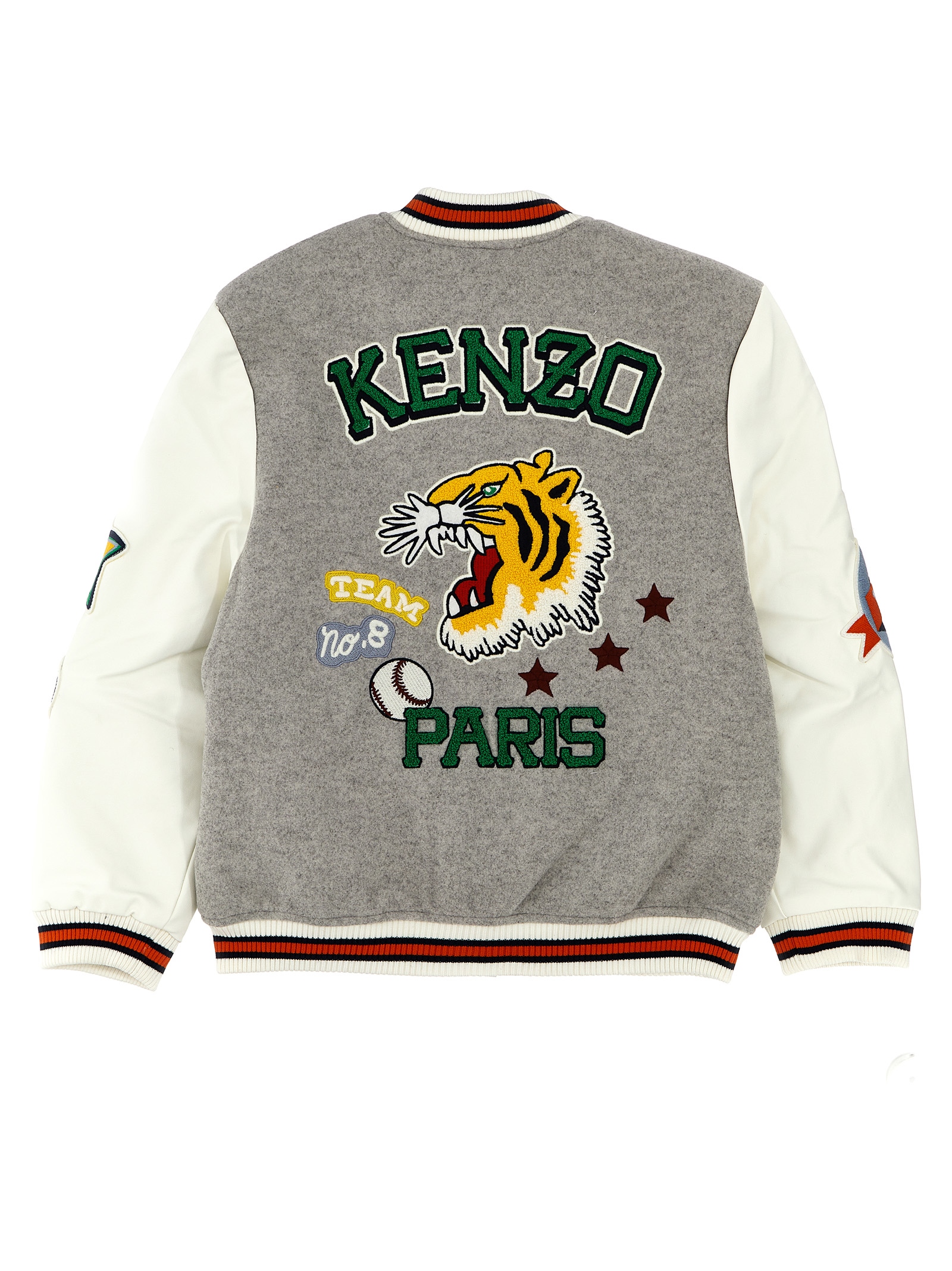 Embroidery patches bomber jacket K26096GRIGIOMELANGE (KENZO / カジュアルジャケット ) | KENZO (ケンゾー)(1)