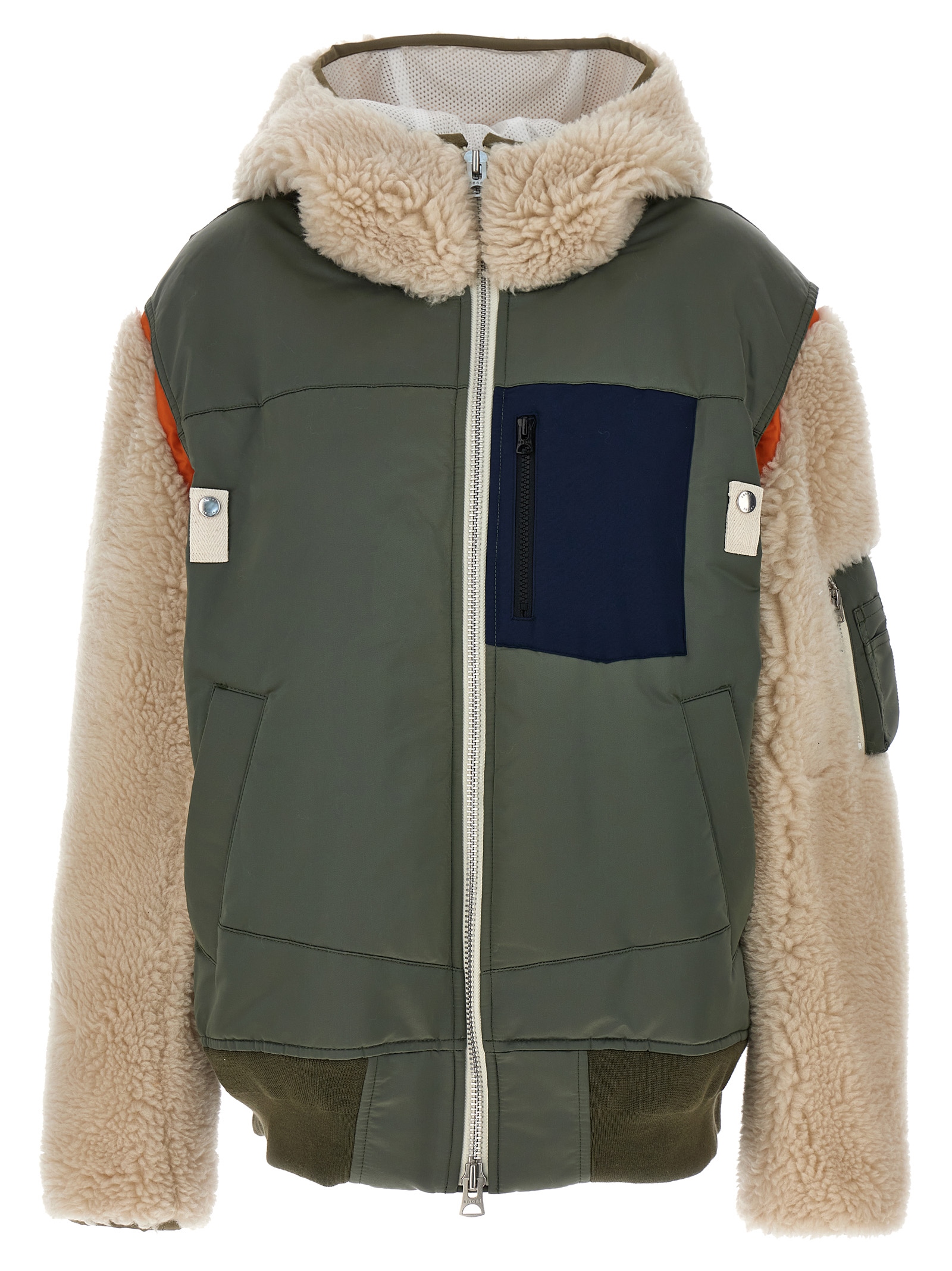 Faux fur insert jacket 2303220M526 (sacai / カジュアルジャケット・ベスト ) | sacai (サカイ)