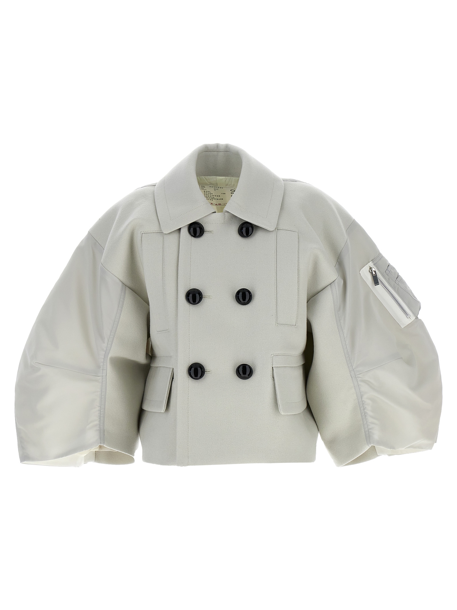 'Melton' cropped jacket 2407330053 (sacai / カジュアルジャケット ) | sacai (サカイ)