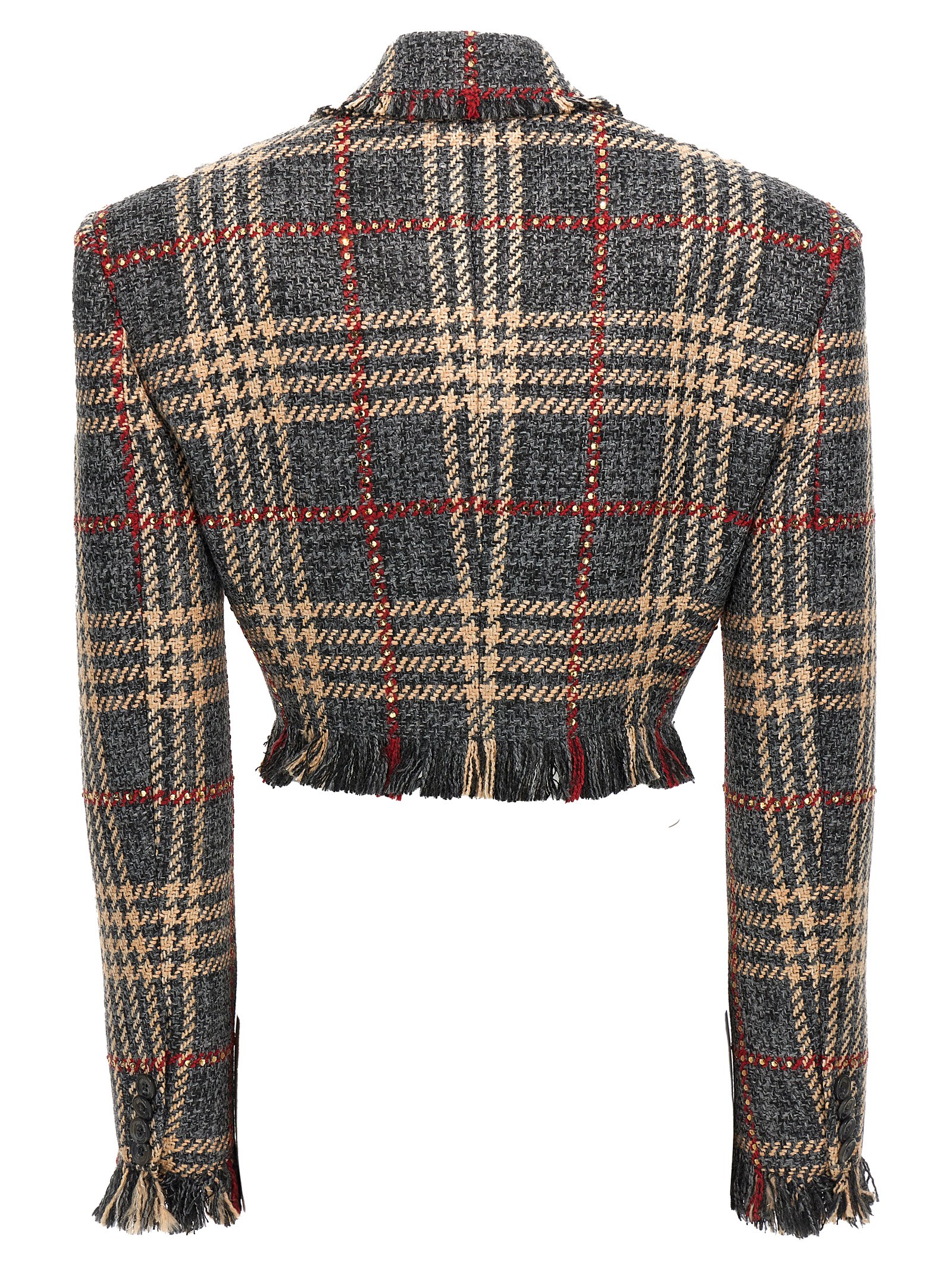 Check cropped blazer 03FWJA111RC0336295 (GIUSEPPE DI MORABITO / ブレザー・ジャケット ) | GIUSEPPE DI MORABITO (ジュゼッペ ディ モラビト)(1)