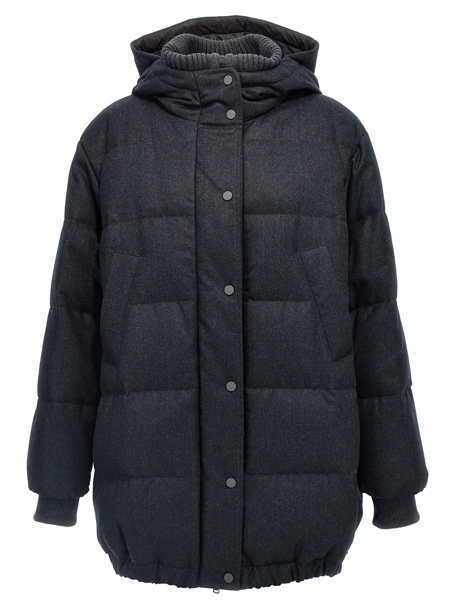 Padded wool down jacket MT2267922C005 (Brunello Cucinelli / ダウンジャケット・コート ) | Brunello Cucinelli (ブルネロ・クチネリ)