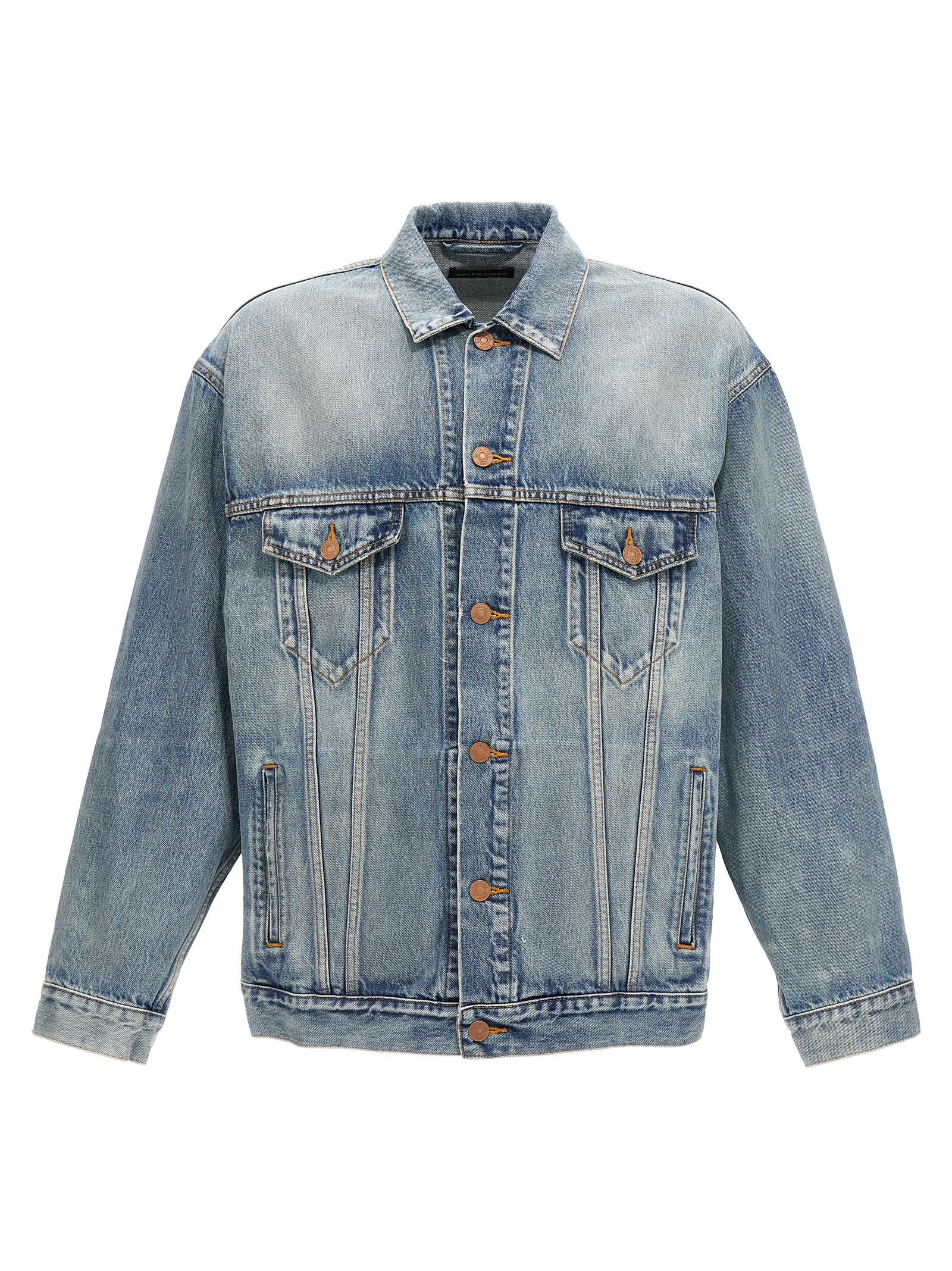 Logo print denim jacket 678354TDW143341 (Balenciaga / カジュアルジャケット・ベスト ) | Balenciaga (バレンシアガ)