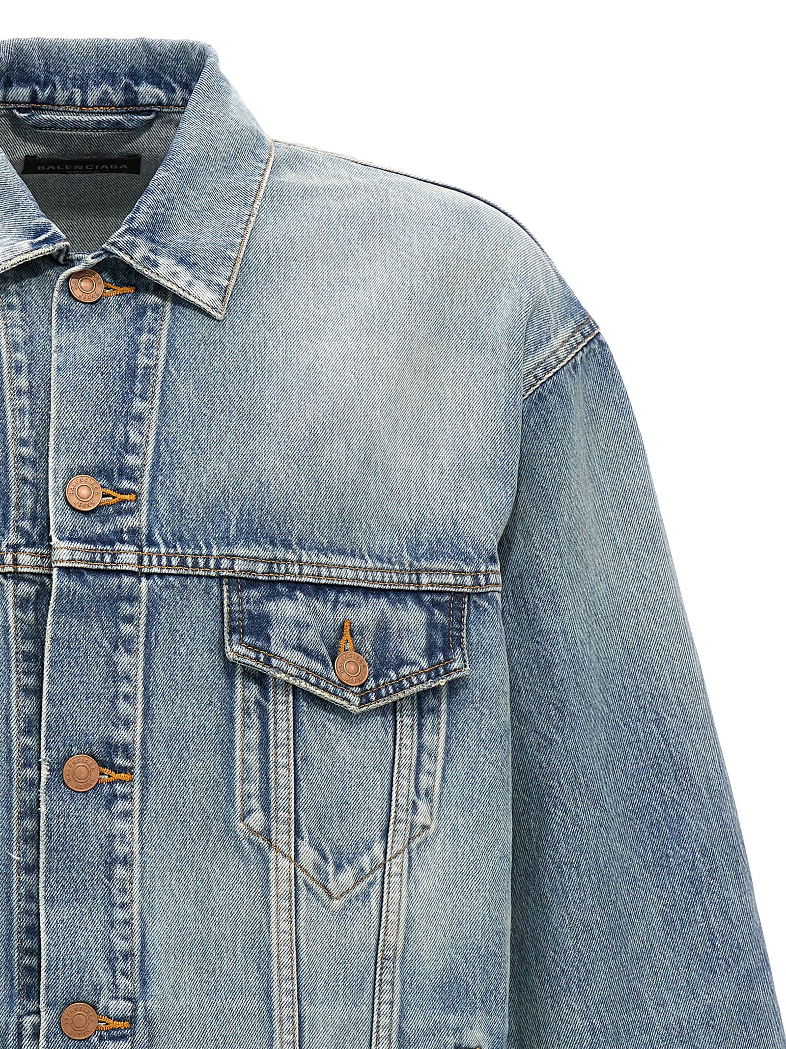 Logo print denim jacket 678354TDW143341 (Balenciaga / カジュアルジャケット・ベスト ) | Balenciaga (バレンシアガ)(2)
