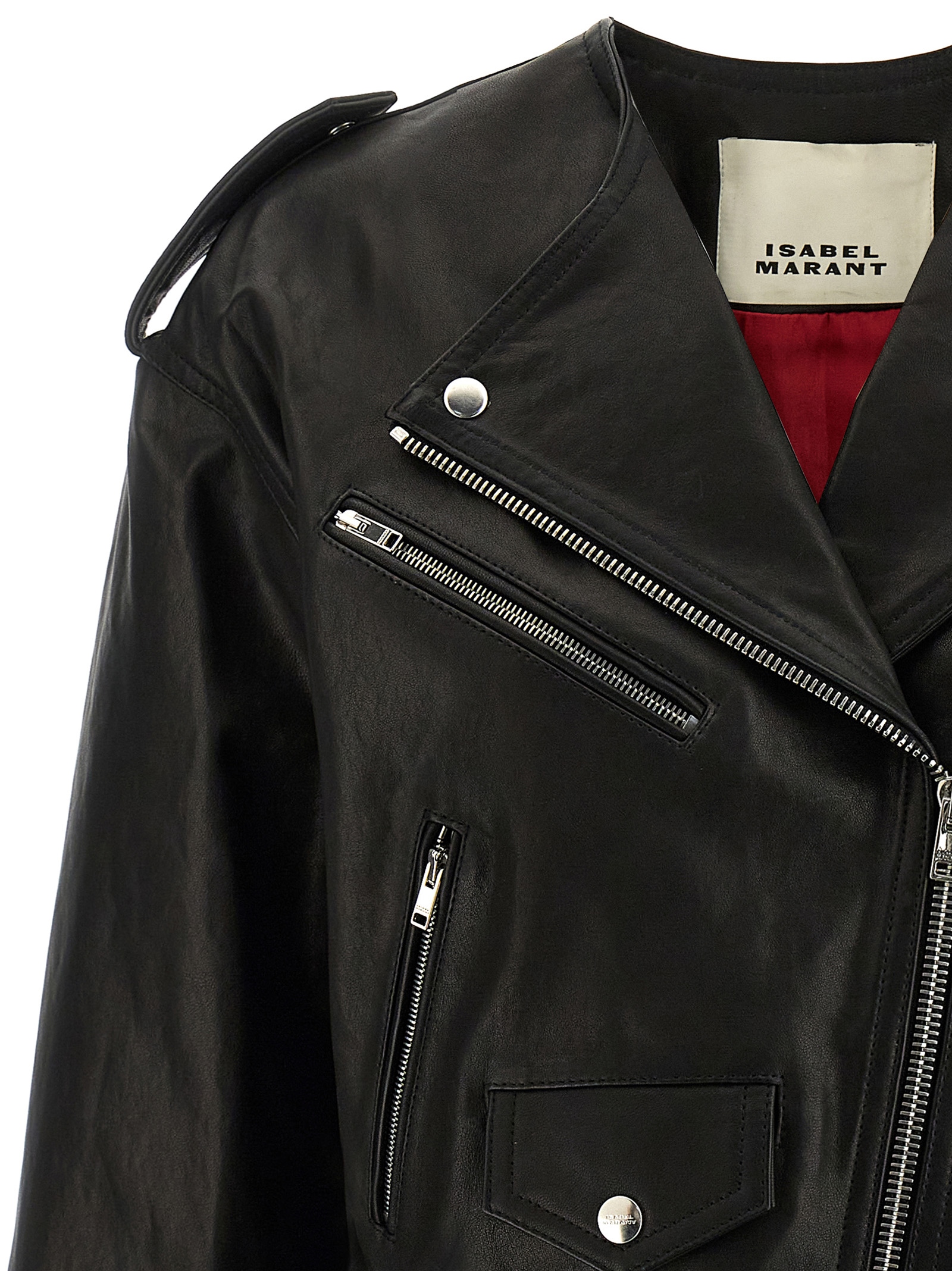 'Audric' biker jacket 24PVE0171FCA4B01I01BK (Isabel Marant / カジュアルジャケット・ベスト ) | Isabel Marant (イザベル マラン)(3)