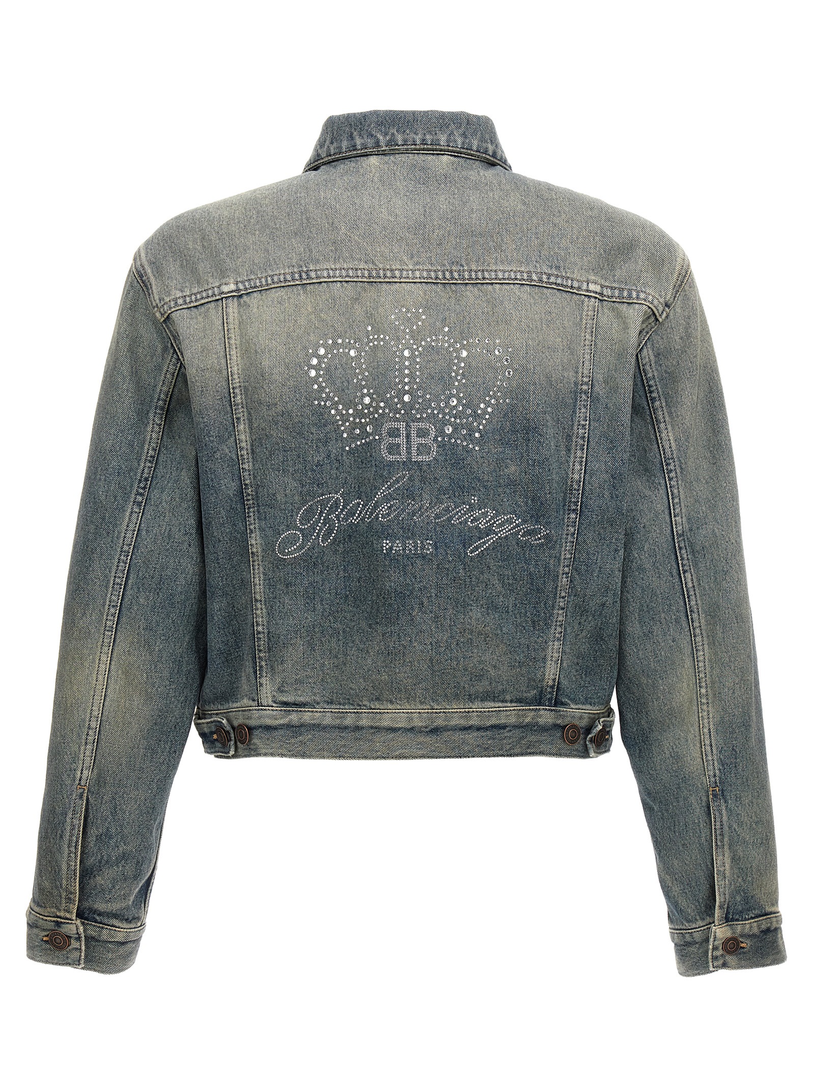 Rhinestone logo denim jacket 793895TJW952204 (Balenciaga / カジュアルジャケット ) | Balenciaga (バレンシアガ)(1)