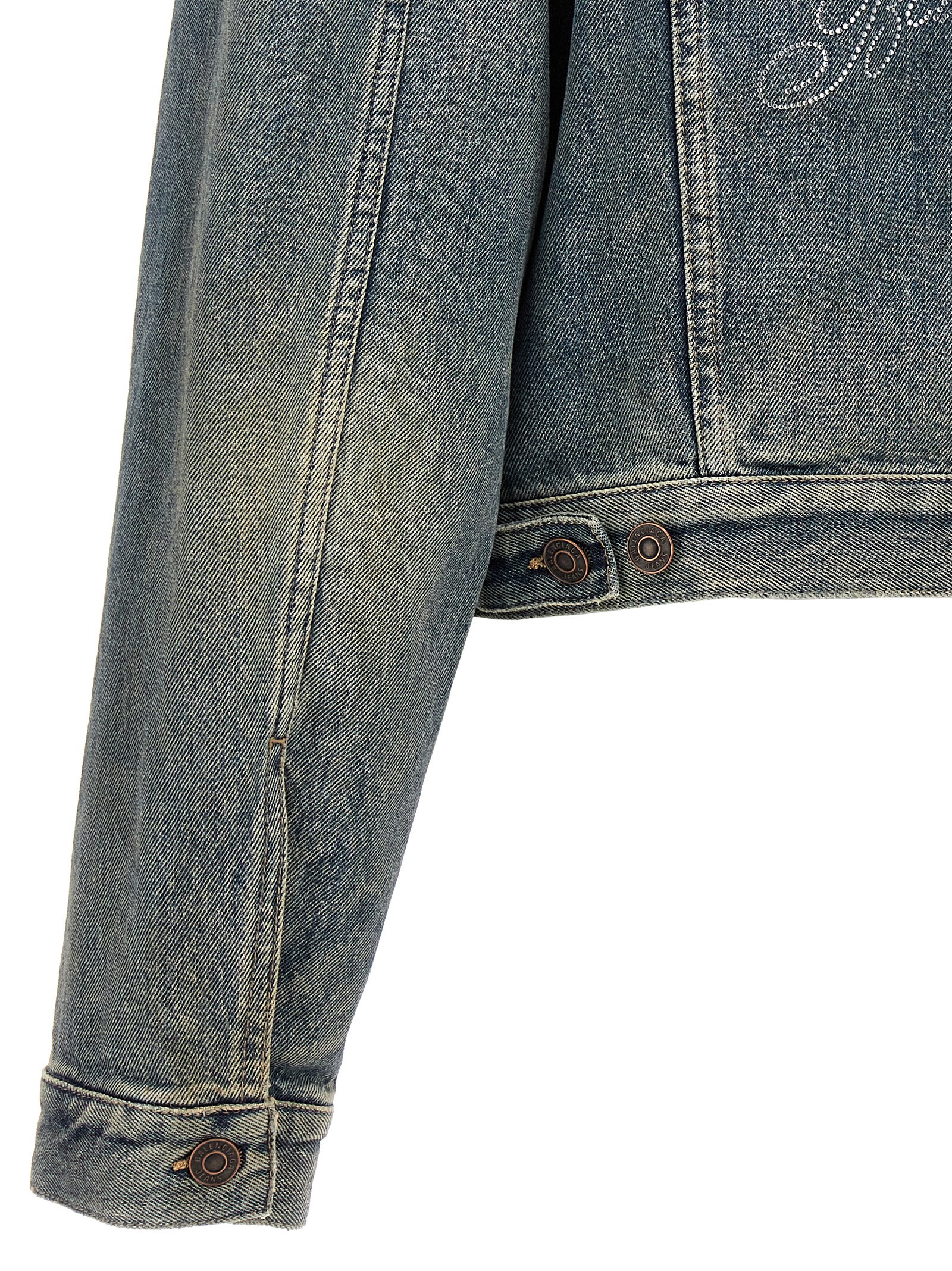 Rhinestone logo denim jacket 793895TJW952204 (Balenciaga / カジュアルジャケット ) | Balenciaga (バレンシアガ)(3)