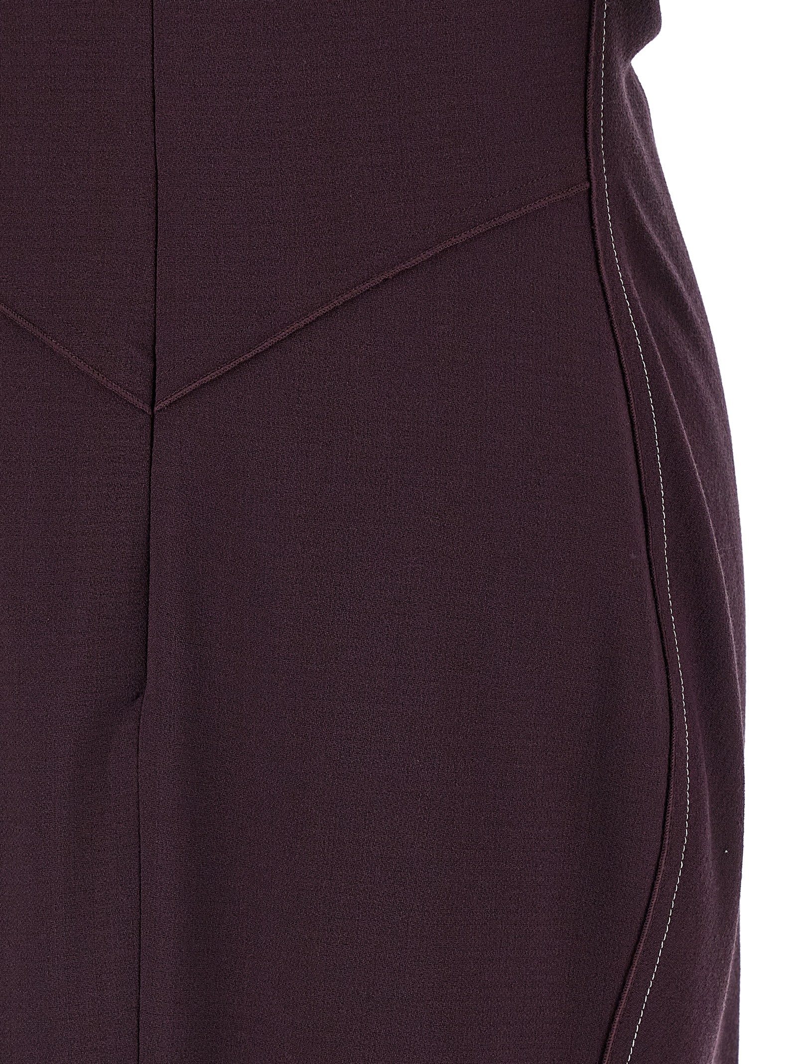 'Gathered V-Neck Midi' dress 1125WDR005195CFIG (VICTORIA BECKHAM / ワンピース・ドレス・オールインワン ) | VICTORIA BECKHAM (ヴィクトリア ベッカム)(3)