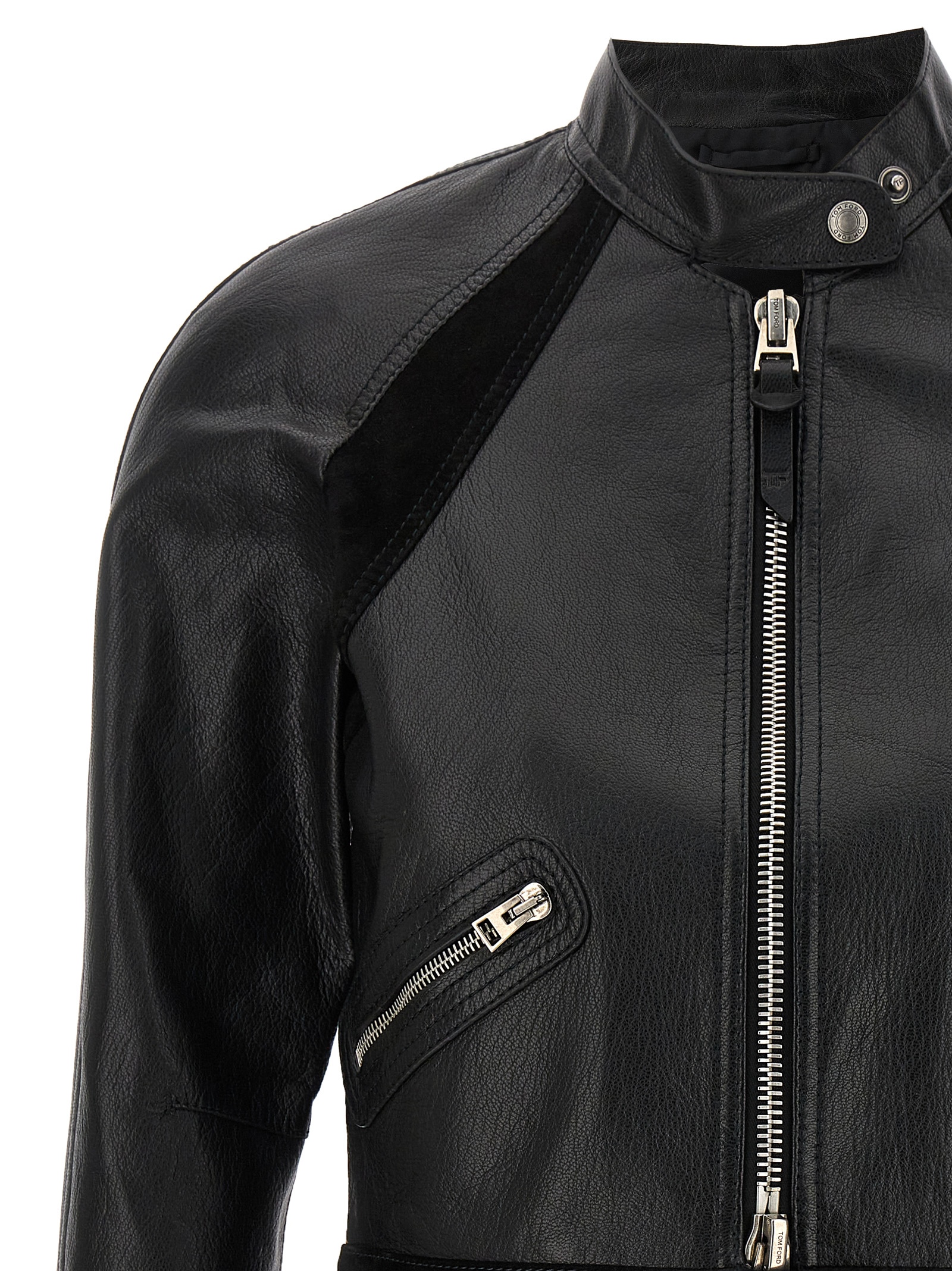 Leather jacket CSL737LEX309LB999 (TOM FORD / カジュアルジャケット・ベスト ) | TOM FORD (トムフォード)(2)
