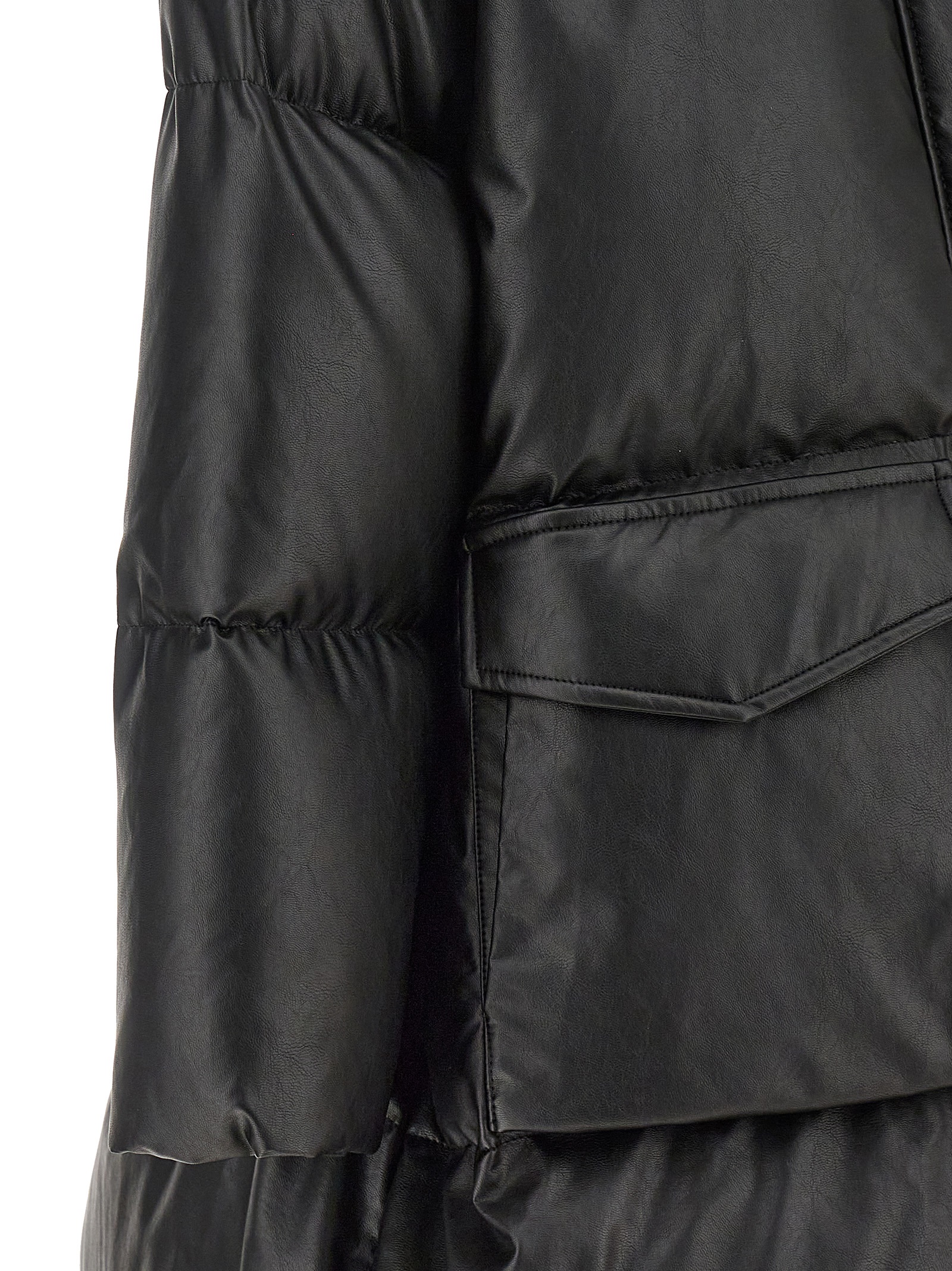 Faux leather jacket S52AA0180S53057900 (MM6 Maison Margiela / ダウンジャケット・コート ) | MM6 Maison Margiela (エムエムシックス)(3)