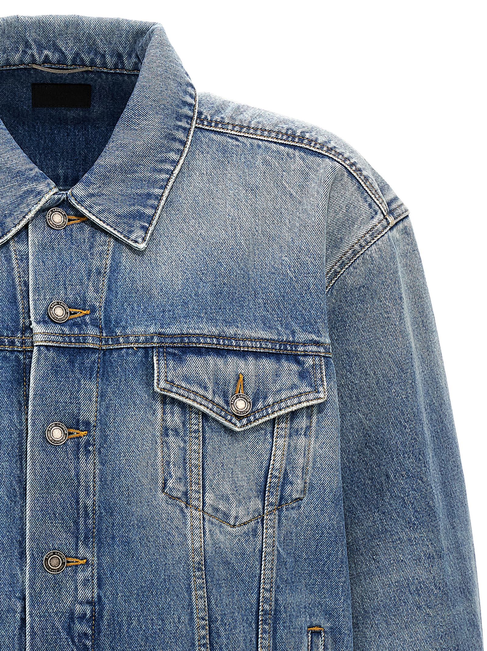 Oversized denim jacket 730958Y04PG4599 (Saint Laurent / カジュアルジャケット・ベスト ) | Saint Laurent (サンローラン)(2)