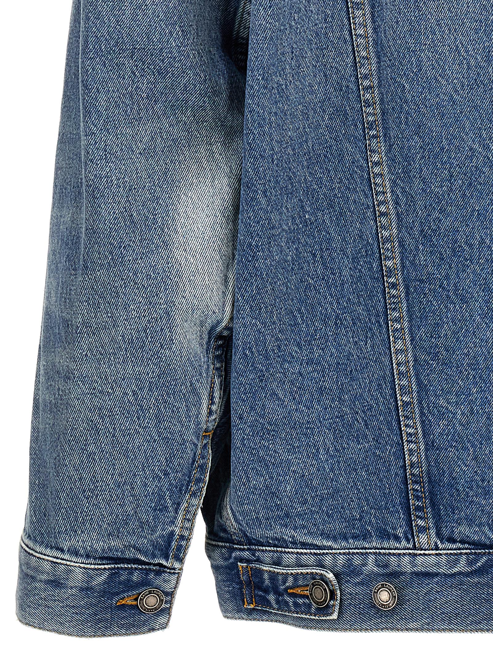 Oversized denim jacket 730958Y04PG4599 (Saint Laurent / カジュアルジャケット・ベスト ) | Saint Laurent (サンローラン)(3)