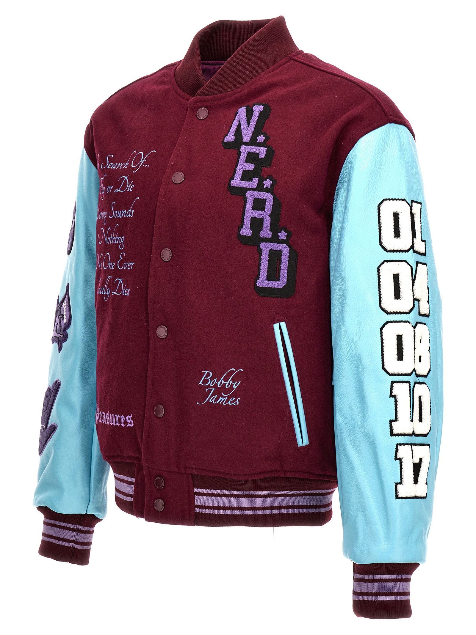 'Nerd varsity' bomber jacket P23N001PURPLE (PLEASURES / カジュアルジャケット ) | PLEASURES (プレジャーズ)(2)