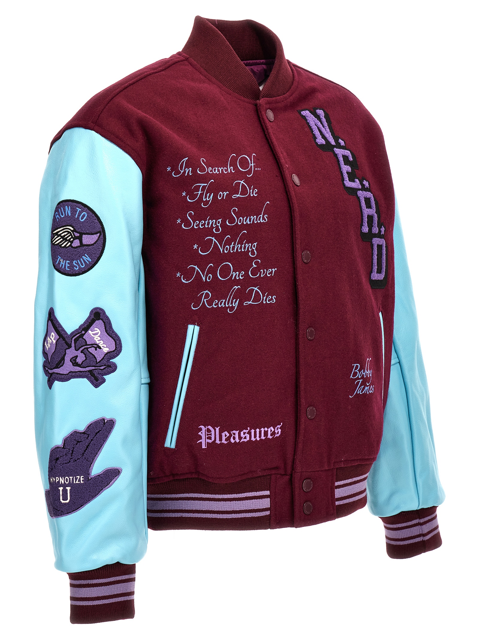 'Nerd varsity' bomber jacket P23N001PURPLE (PLEASURES / カジュアルジャケット ) | PLEASURES (プレジャーズ)(3)
