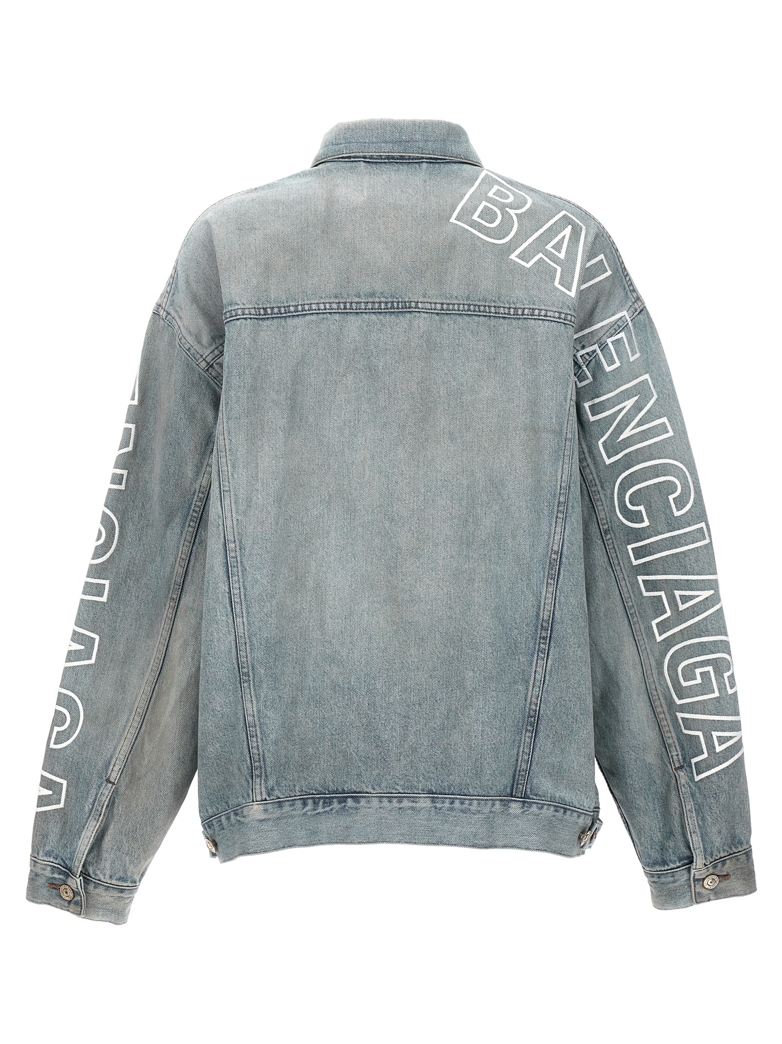 Logo embroidery denim jacket 767949TDW144016 (Balenciaga / カジュアルジャケット・ベスト ) | Balenciaga (バレンシアガ)(1)