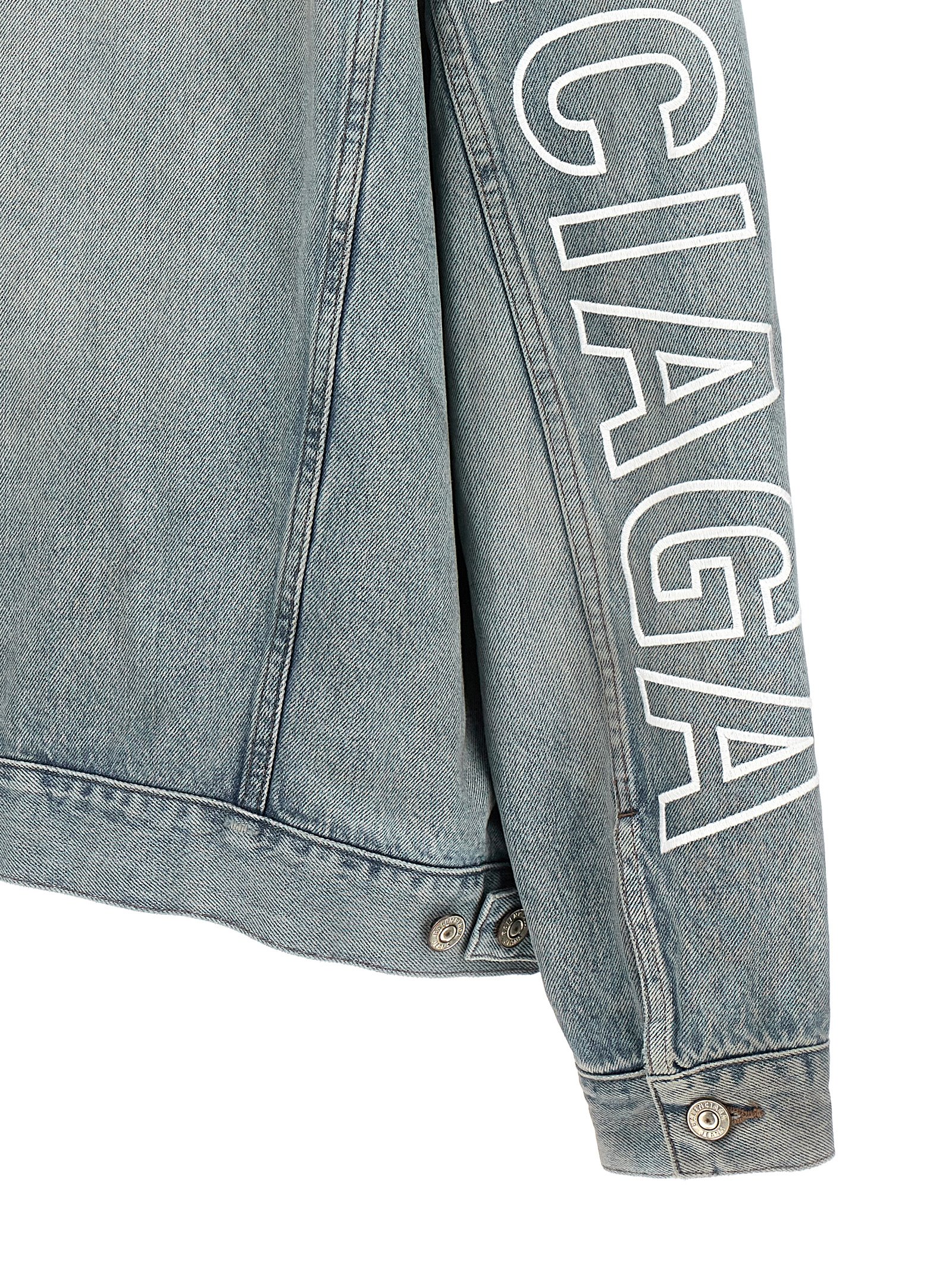 Logo embroidery denim jacket 767949TDW144016 (Balenciaga / カジュアルジャケット・ベスト ) | Balenciaga (バレンシアガ)(3)