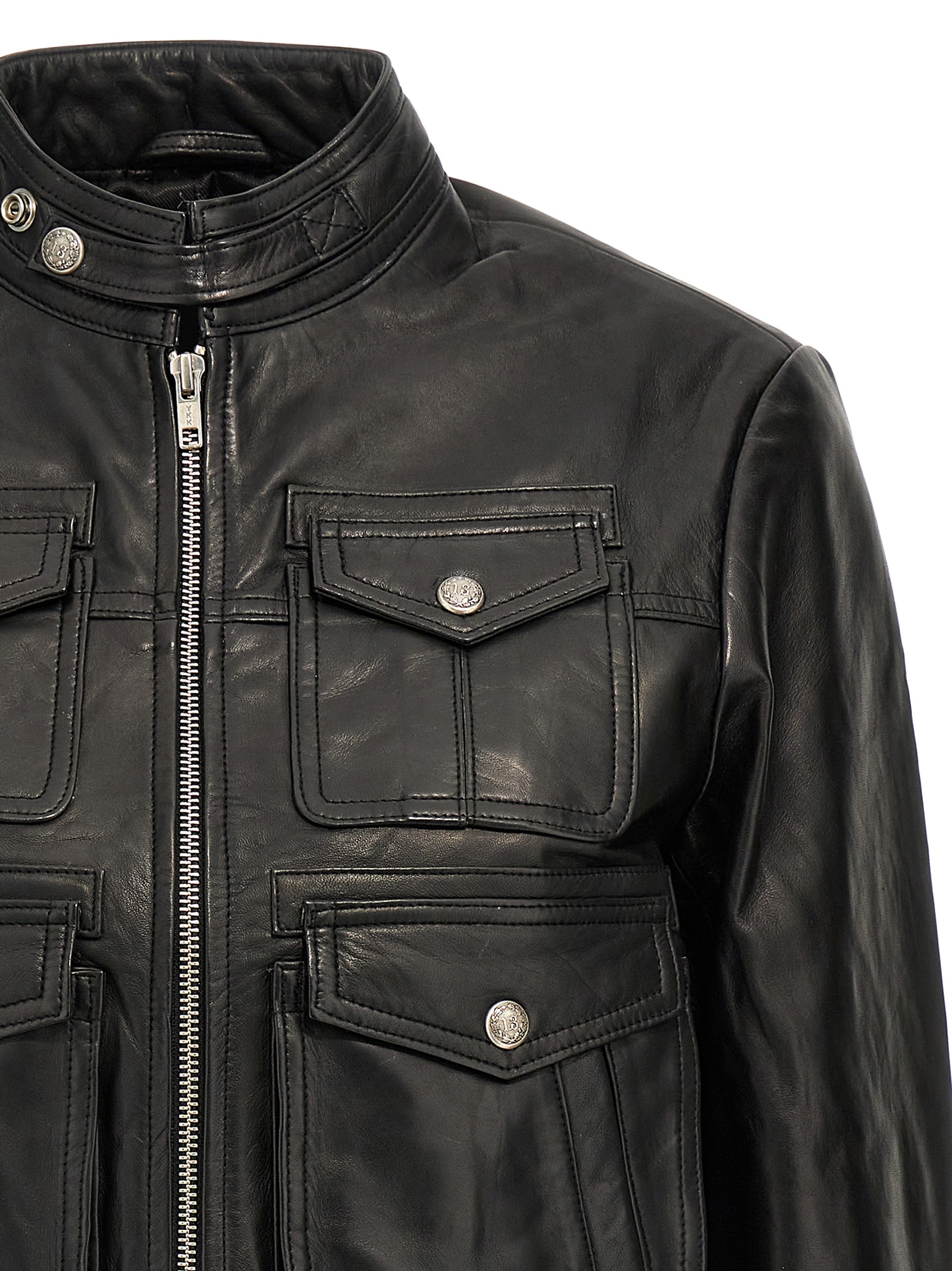 'Shrunken Zip-Up' jacket R13WR330R426ABLACK (R13 / カジュアルジャケット ) | R13 (アールサーティーン)(2)