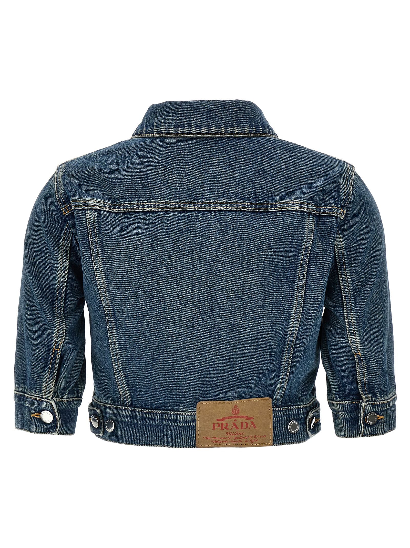 Cropped denim jacket GFB316SOOO12OYF0008 (Prada / カジュアルジャケット・ベスト ) | Prada (プラダ)(1)